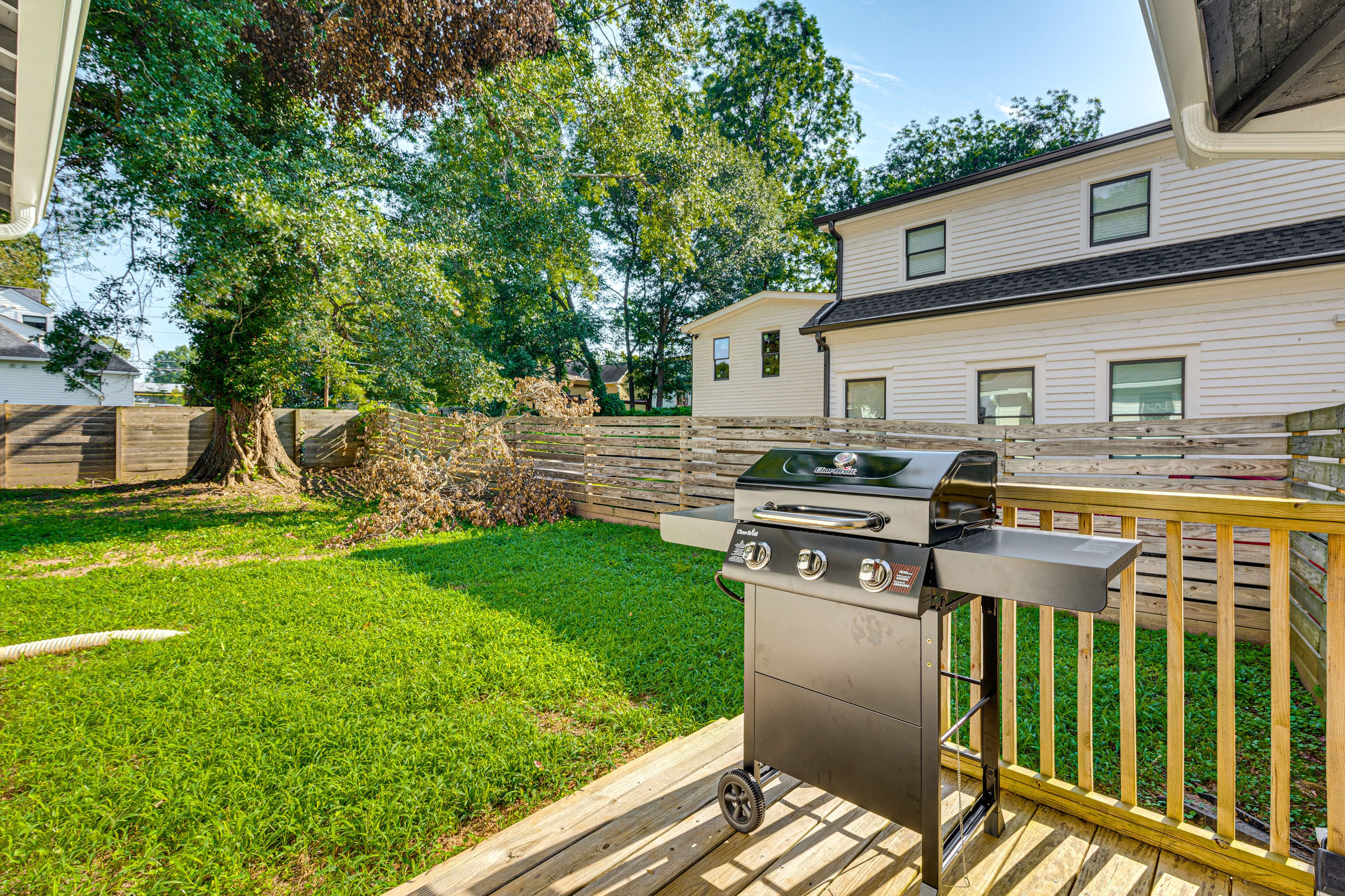Fenced Backyard | Gas Grill