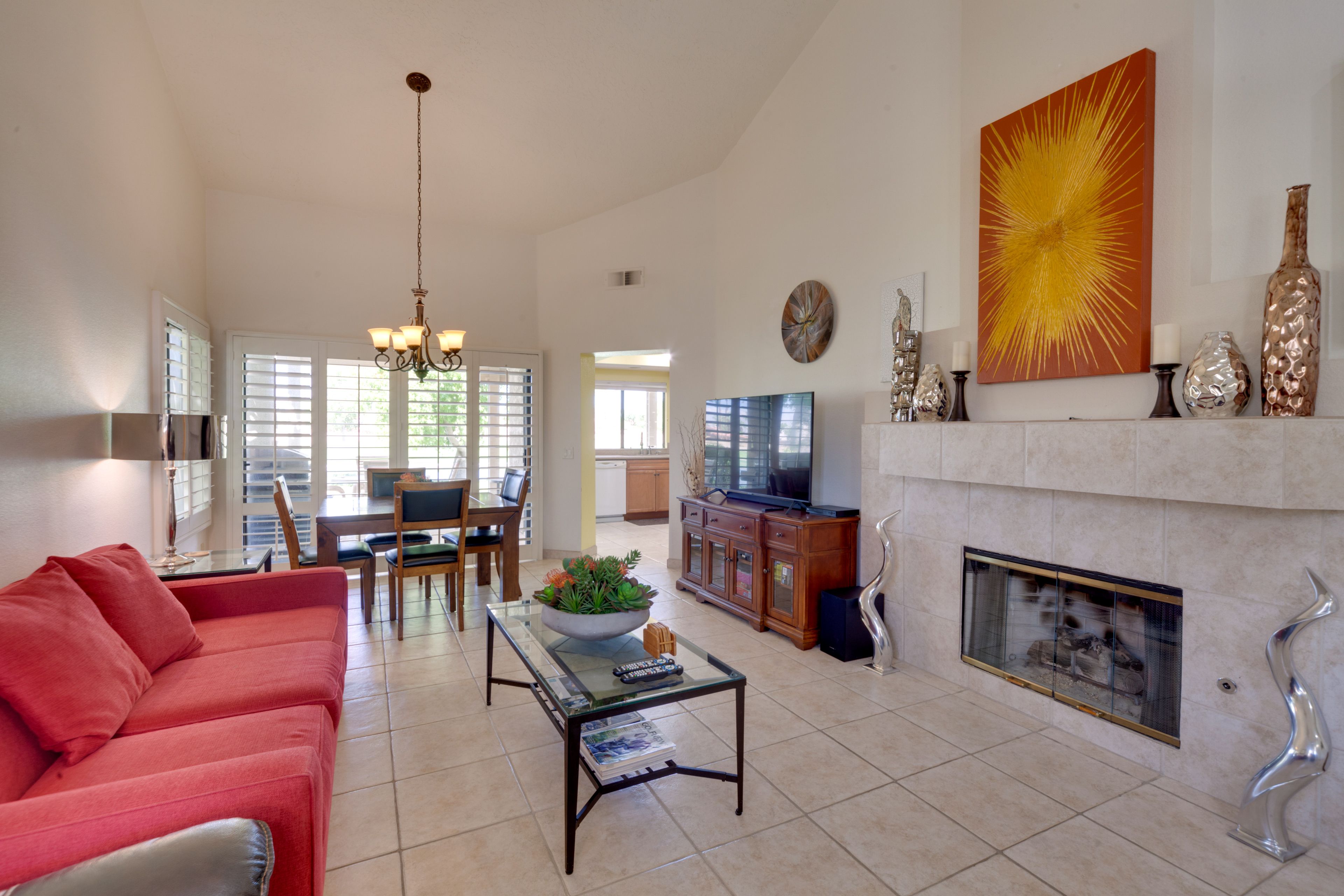 Living Room | Free WiFi | Central Heating & A/C | Smart TV | Full Sleeper Sofa