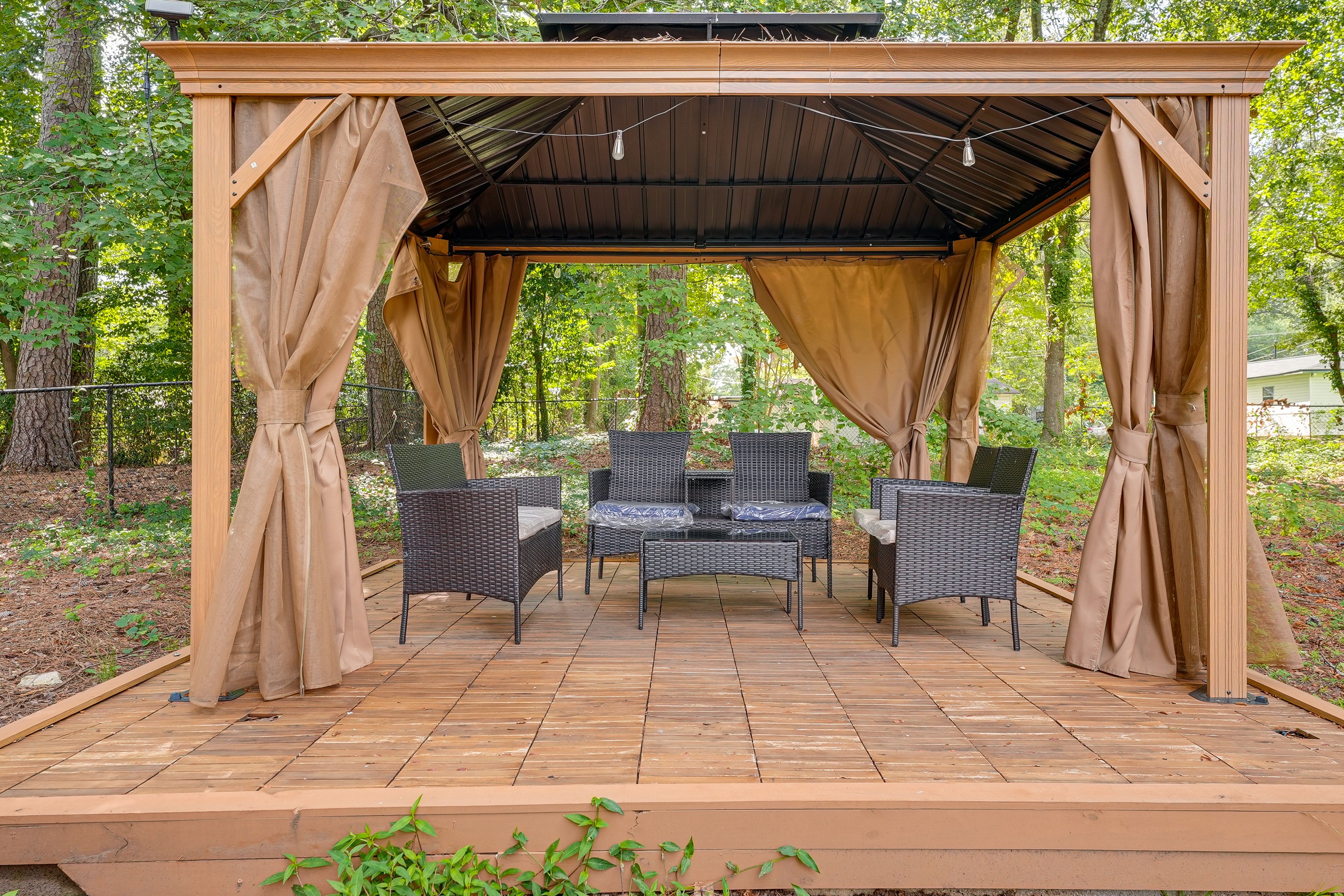 House Exterior | Furnished Gazebo