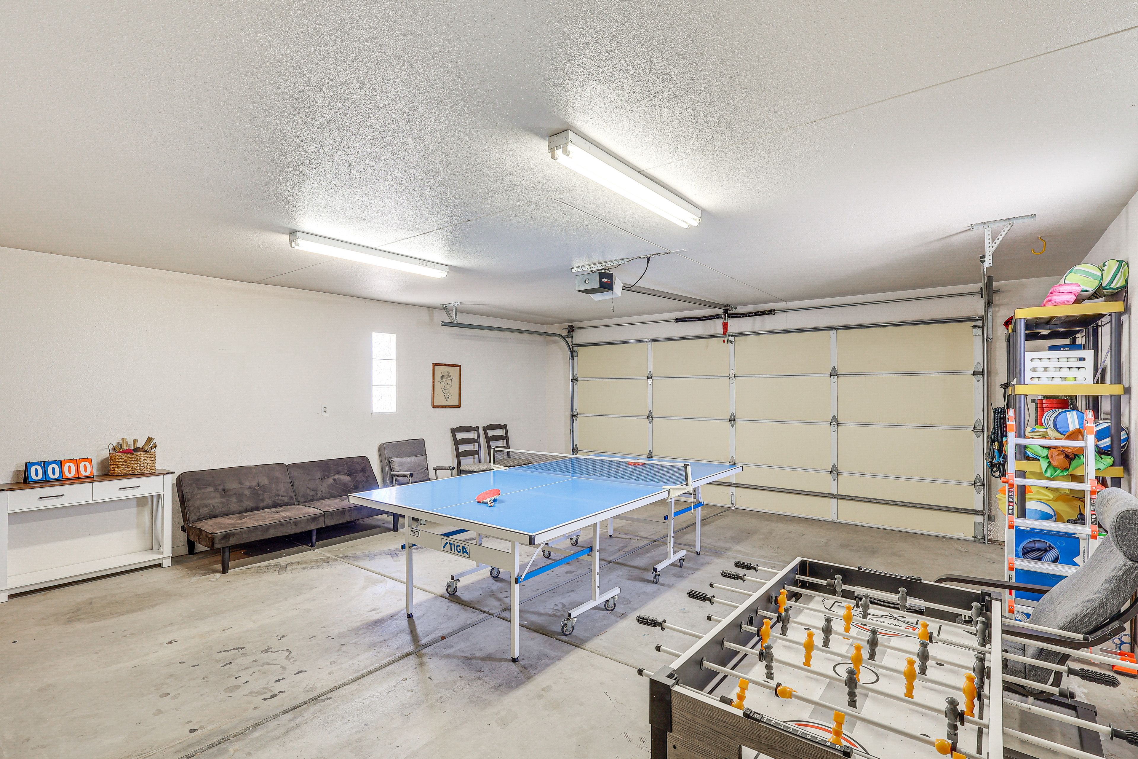 Game Room | Garage | Ping-Pong Table | Foosball Table
