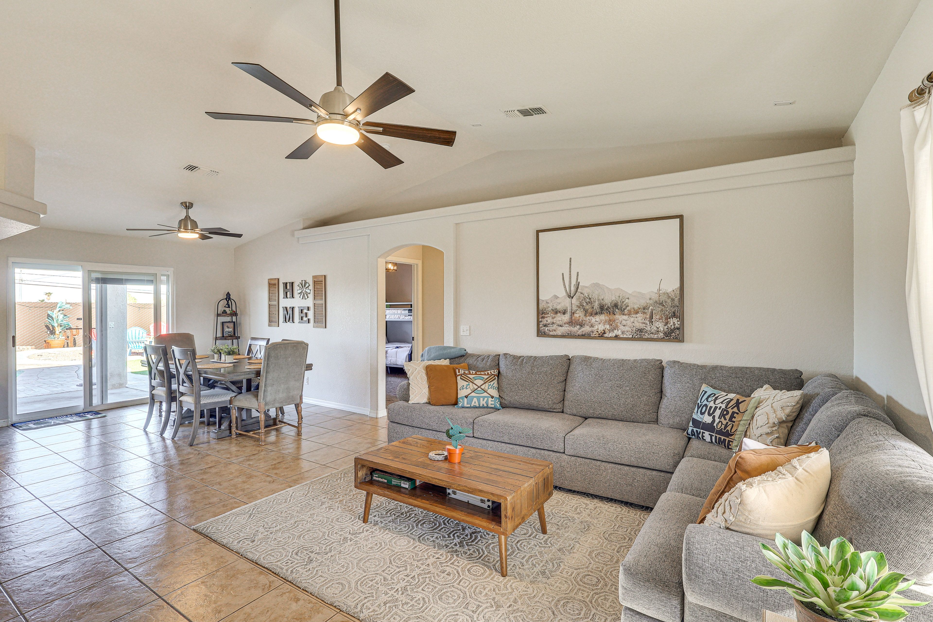 Living Space | Free WiFi | Central A/C & Heating