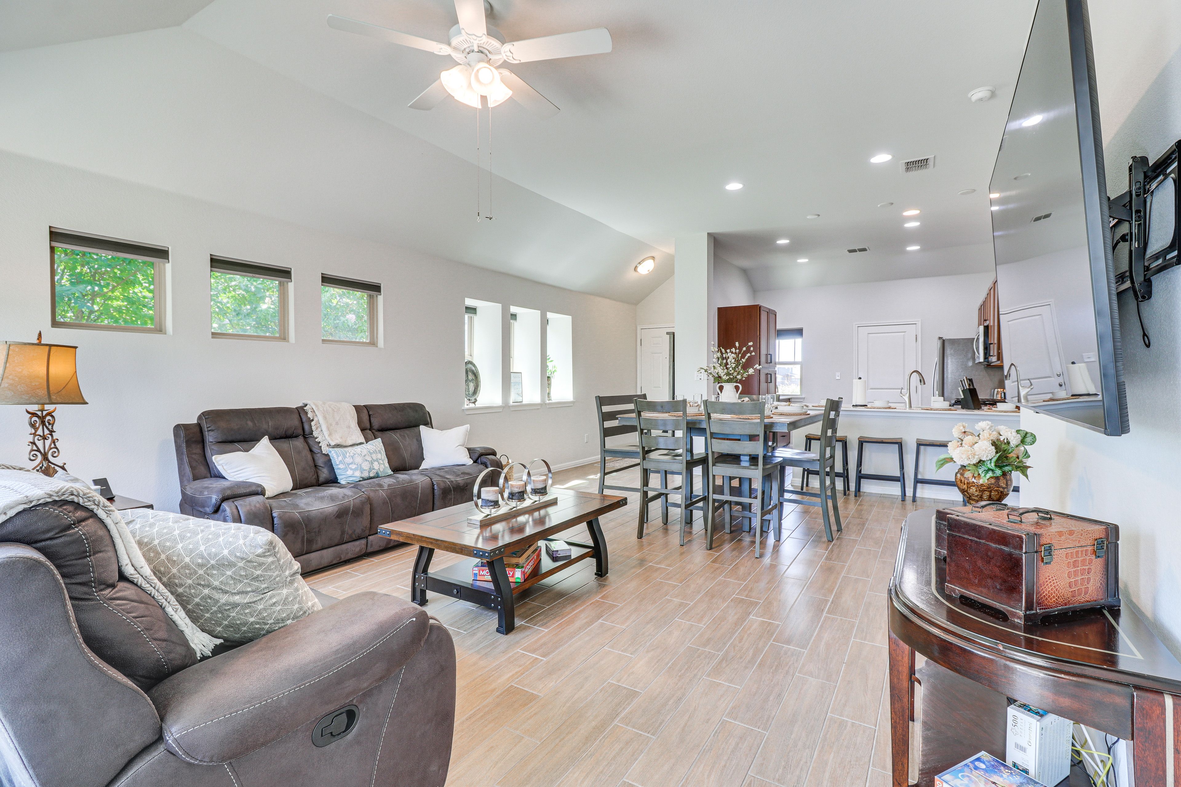 Kyle Vacation Rental | 3BR | 2BA | 1,252 Sq Ft | 1 Step to Enter