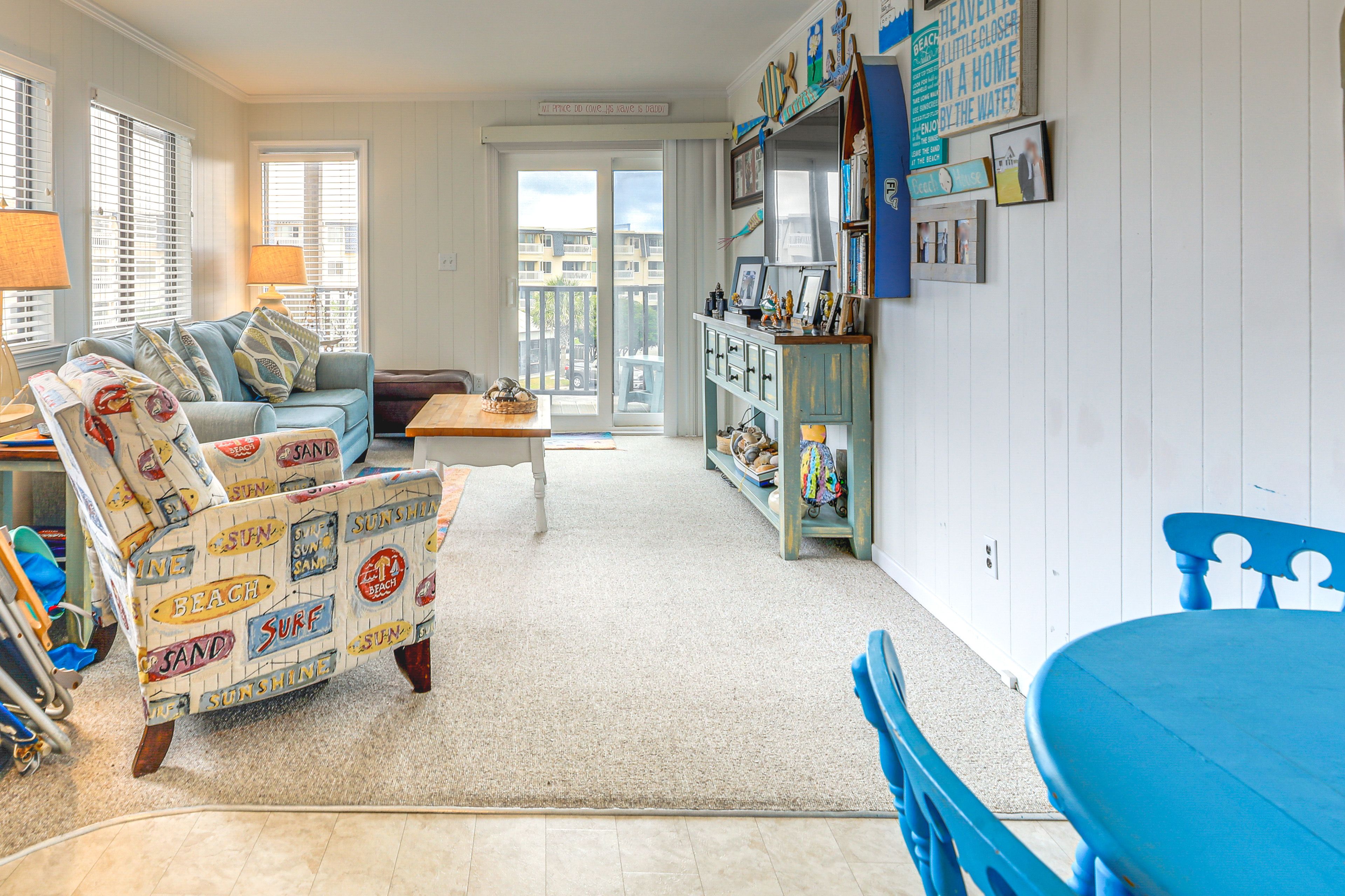Living Room | Queen Sleeper Sofa | Central A/C & Heat