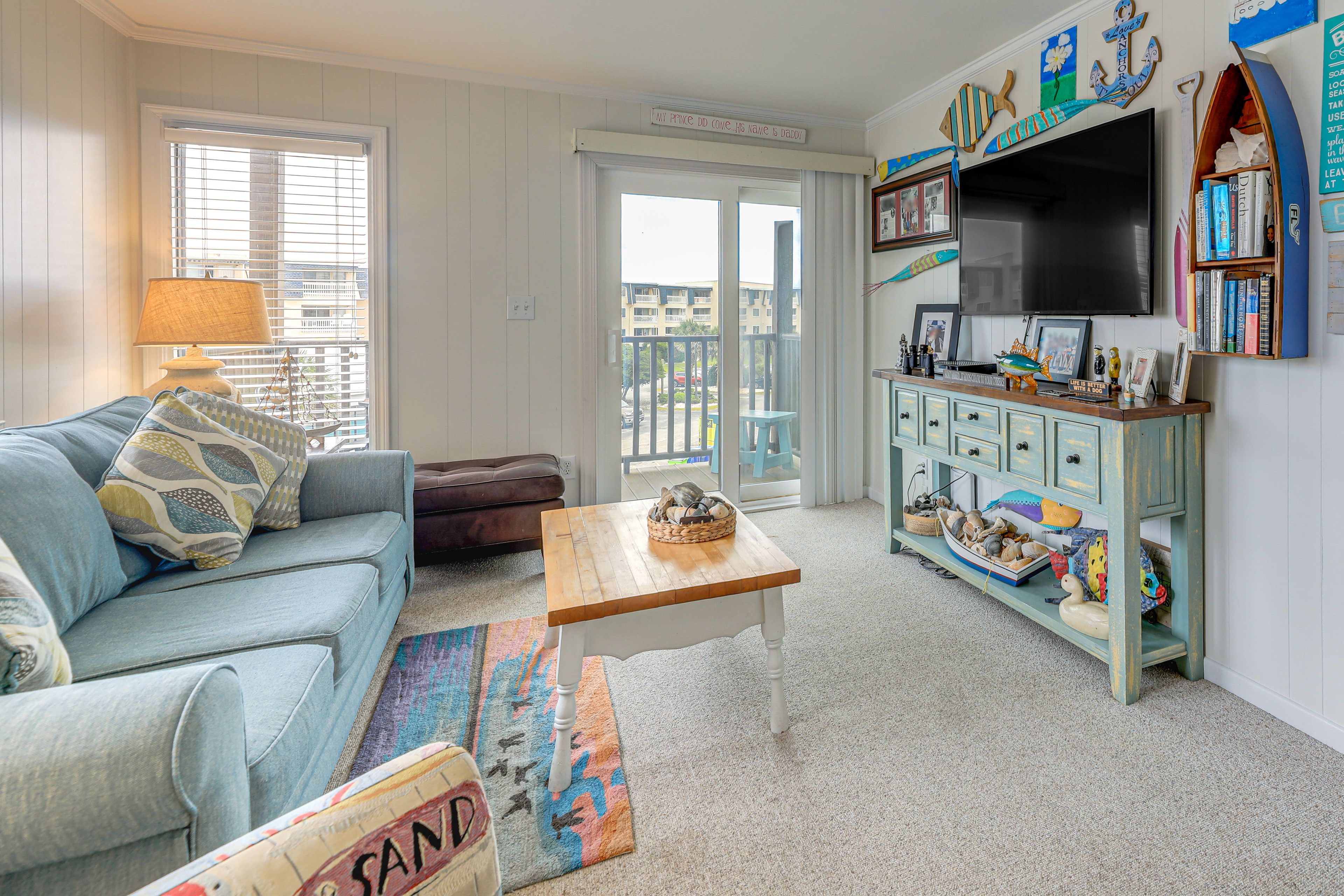 Atlantic Beach Vacation Rental | 2BR | 2BA | 816 Sq Ft | Stairs to Enter