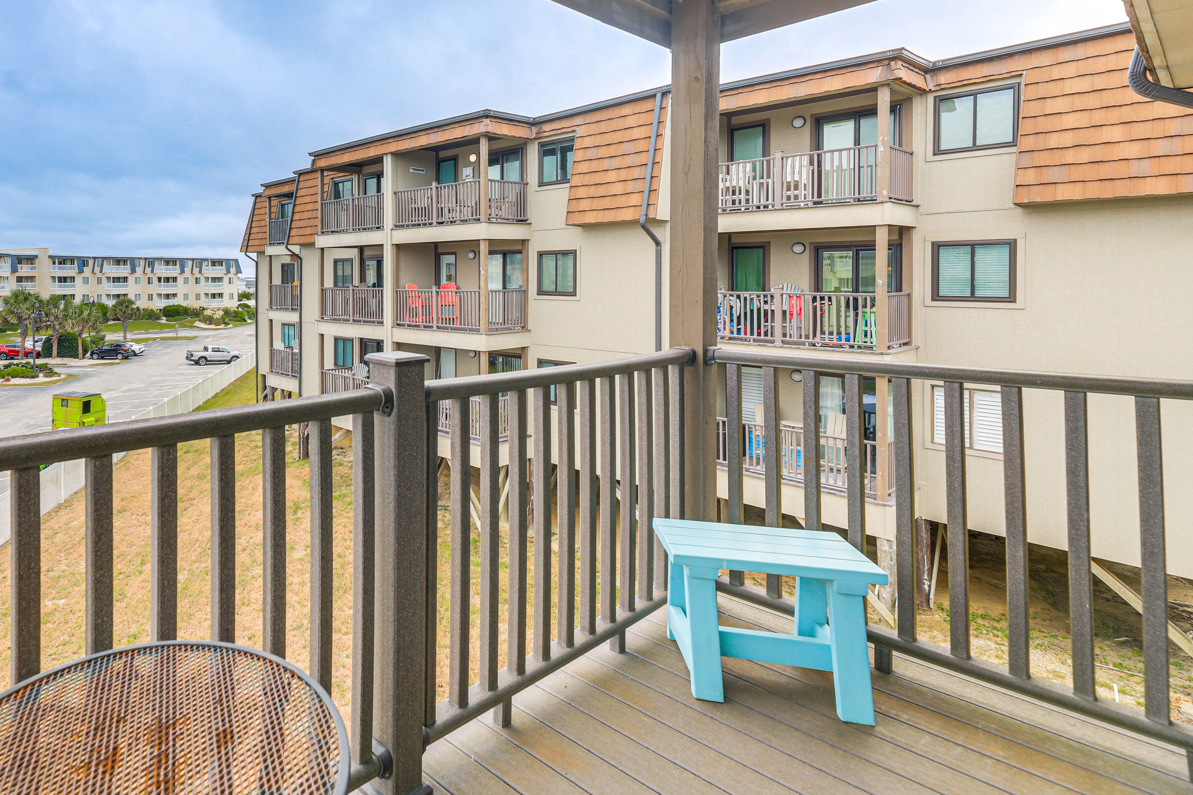Private Balcony | Single-Story Unit | 2nd-Floor Condo