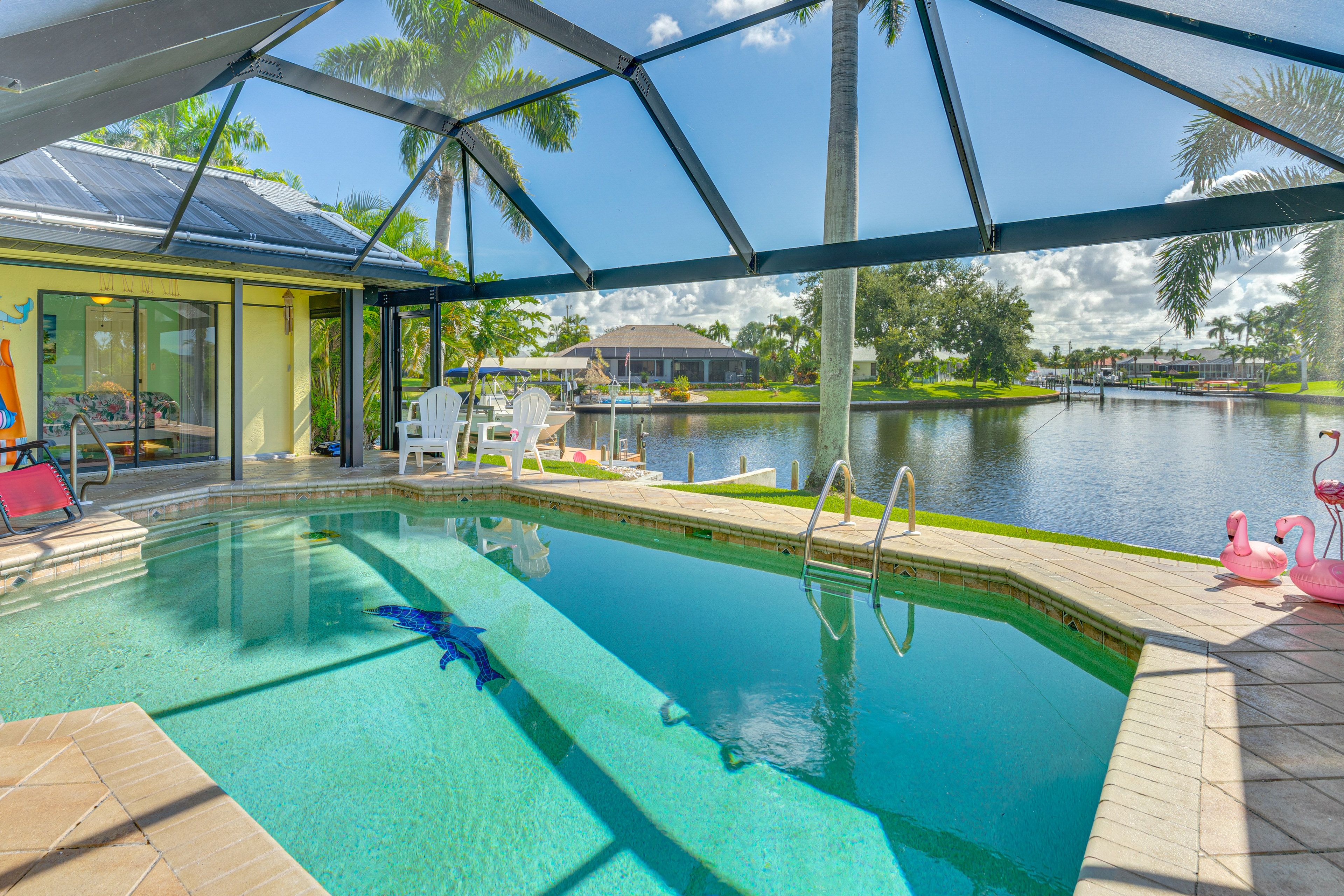 Private Pool (Solar Heated) | Canal-Front View