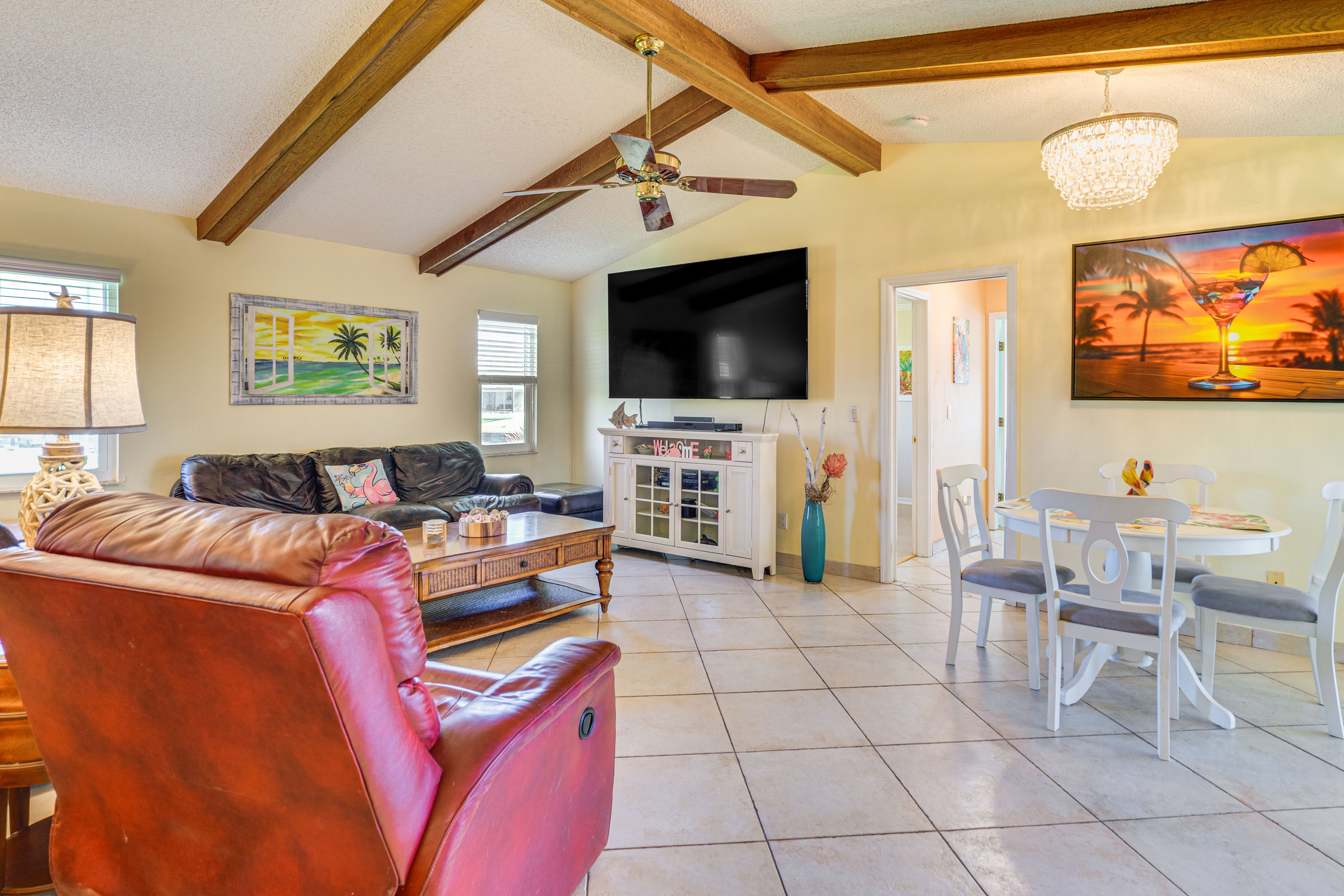 Living Room | Free WiFi | Central A/C & Heat | Single-Story Home
