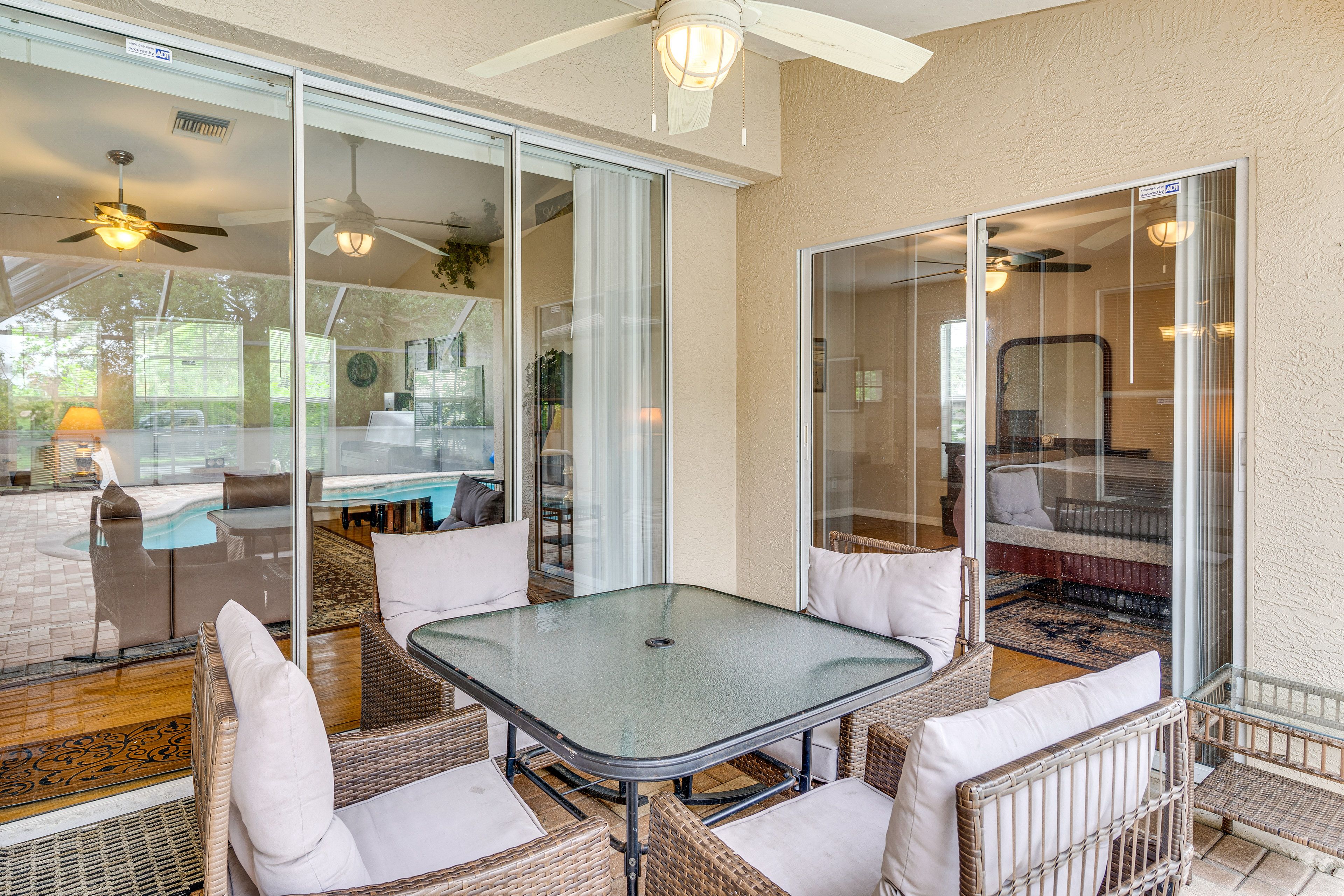 House Exterior | Furnished Lanai | Dining Area | Gas Grill