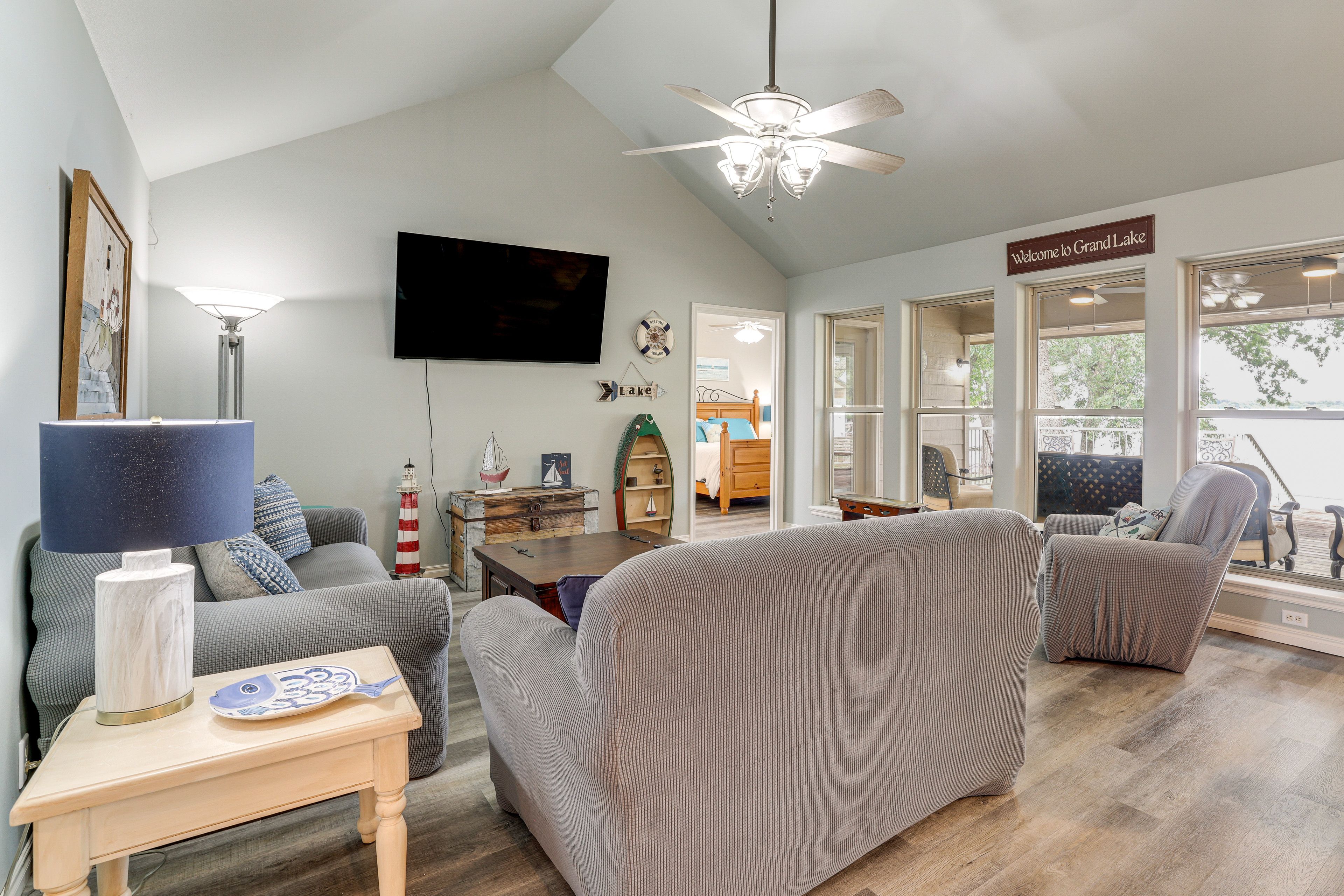 Living Area | Queen Sleeper Sofa | TV | Books | Board Games