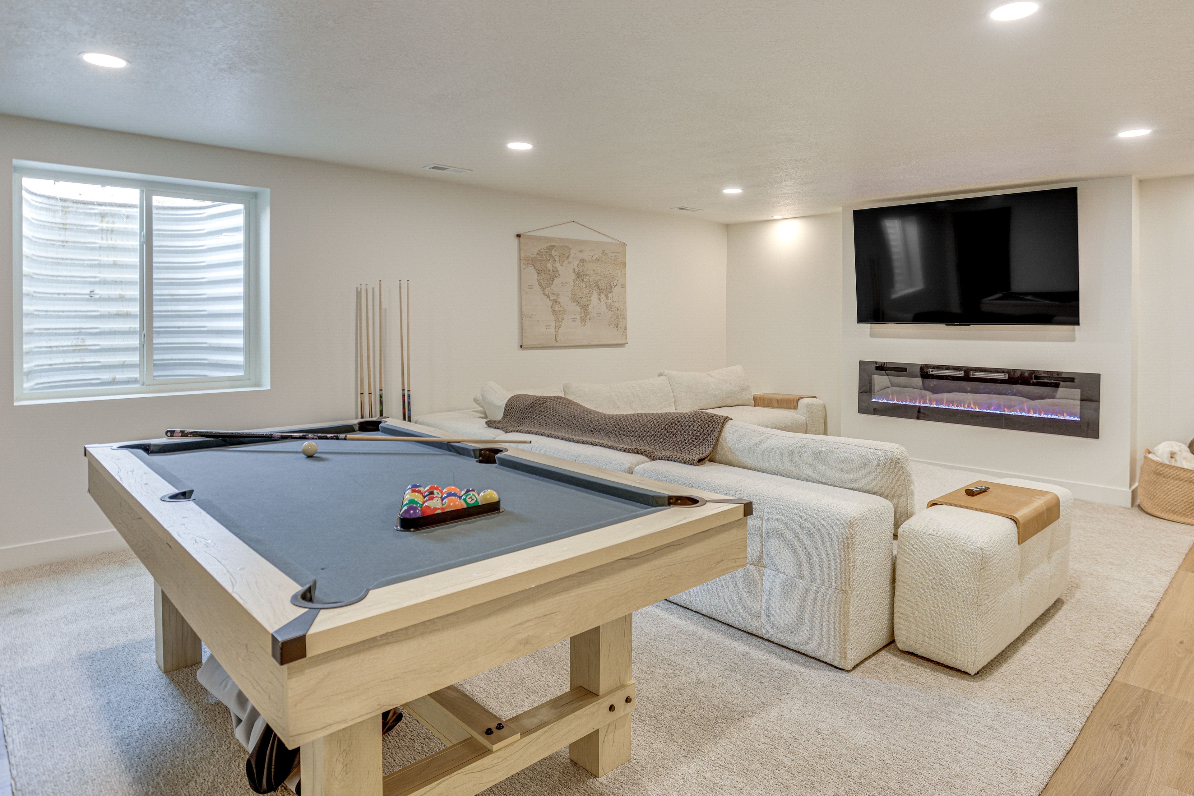 Living Room | Single-Story Apartment | Central Heating & A/C