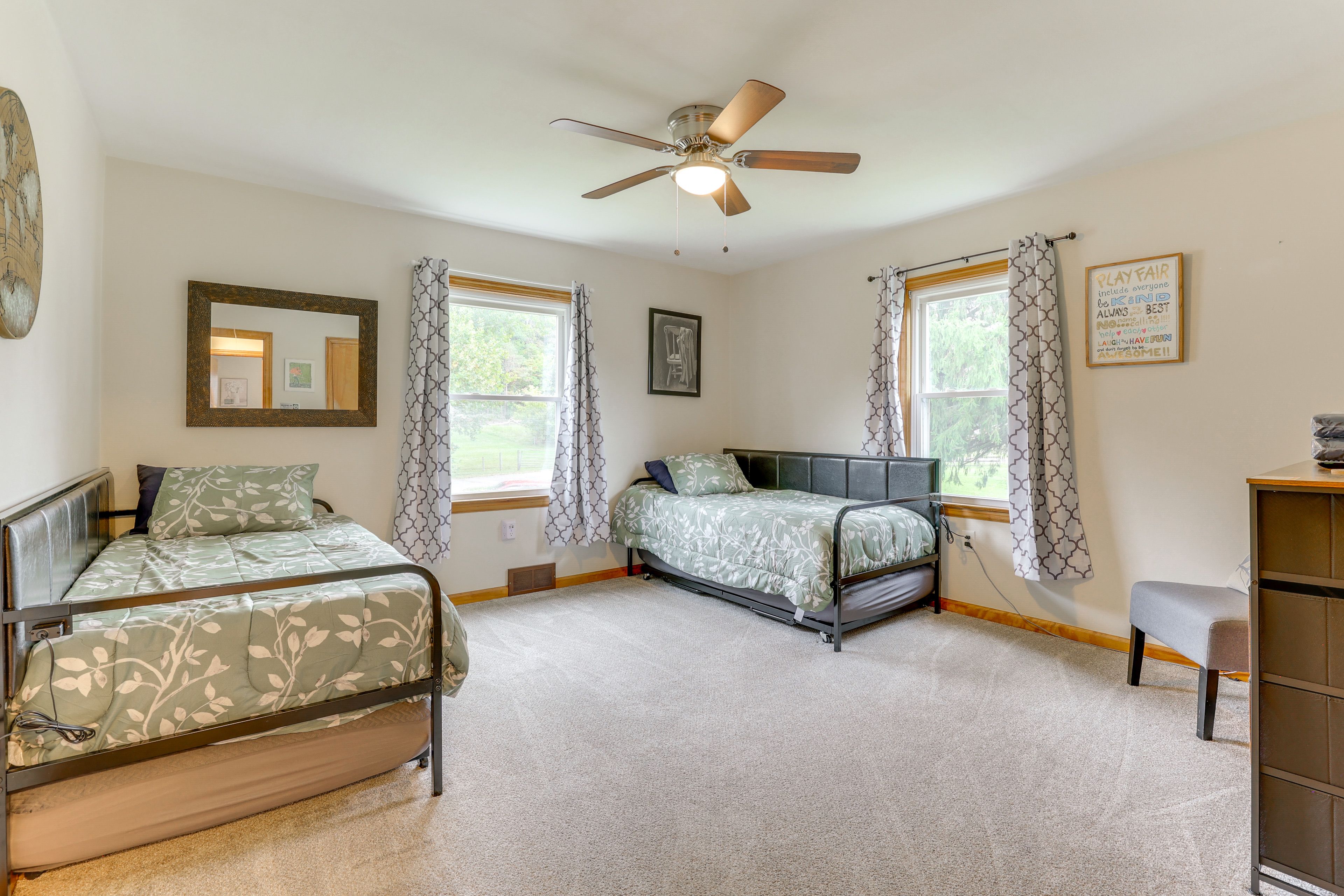 Bedroom 2 | 2 Twin Beds w/ Twin Trundles | Main Level
