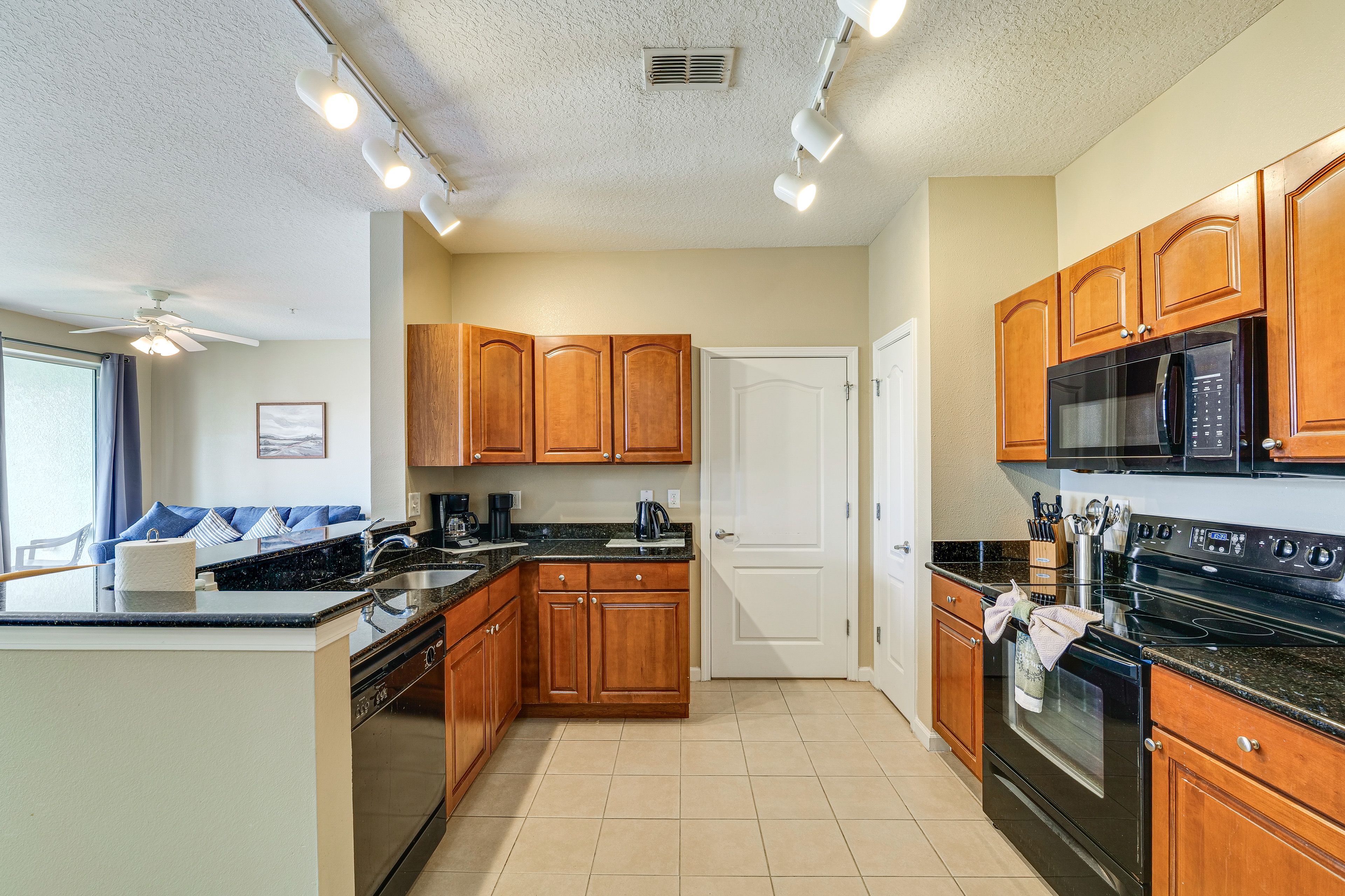 Kitchen | Single-Story Unit | Central Heating & A/C