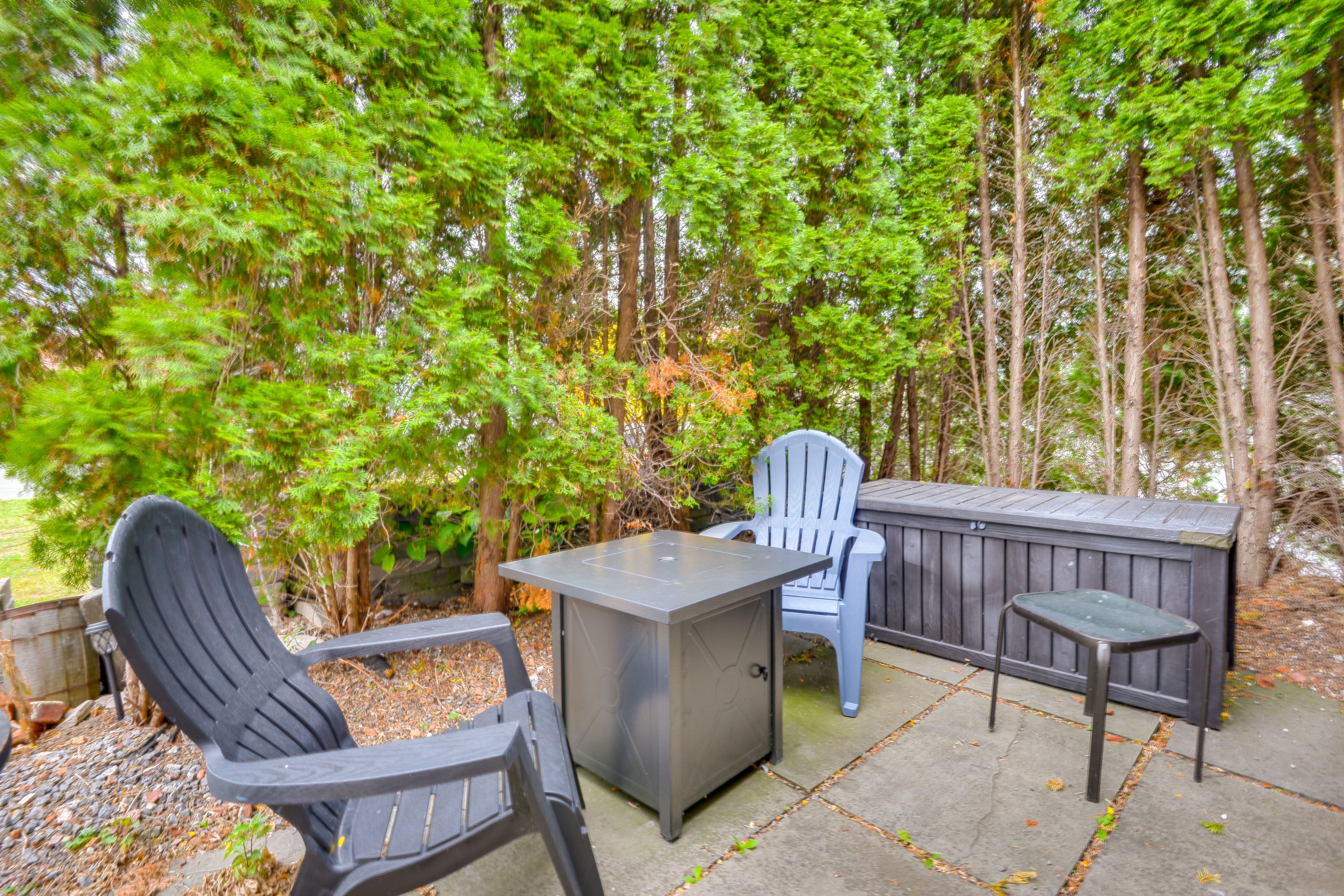 Shared Patio | Gas Fire Pit | Dining Areas | Single Story