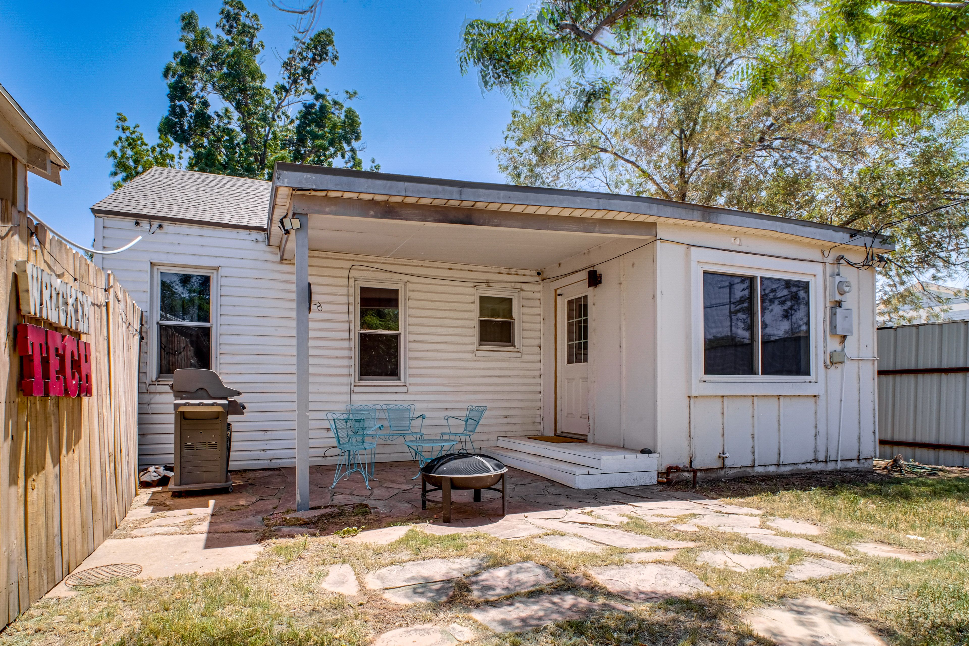 Covered Patio w/ Seating | Fenced Backyard