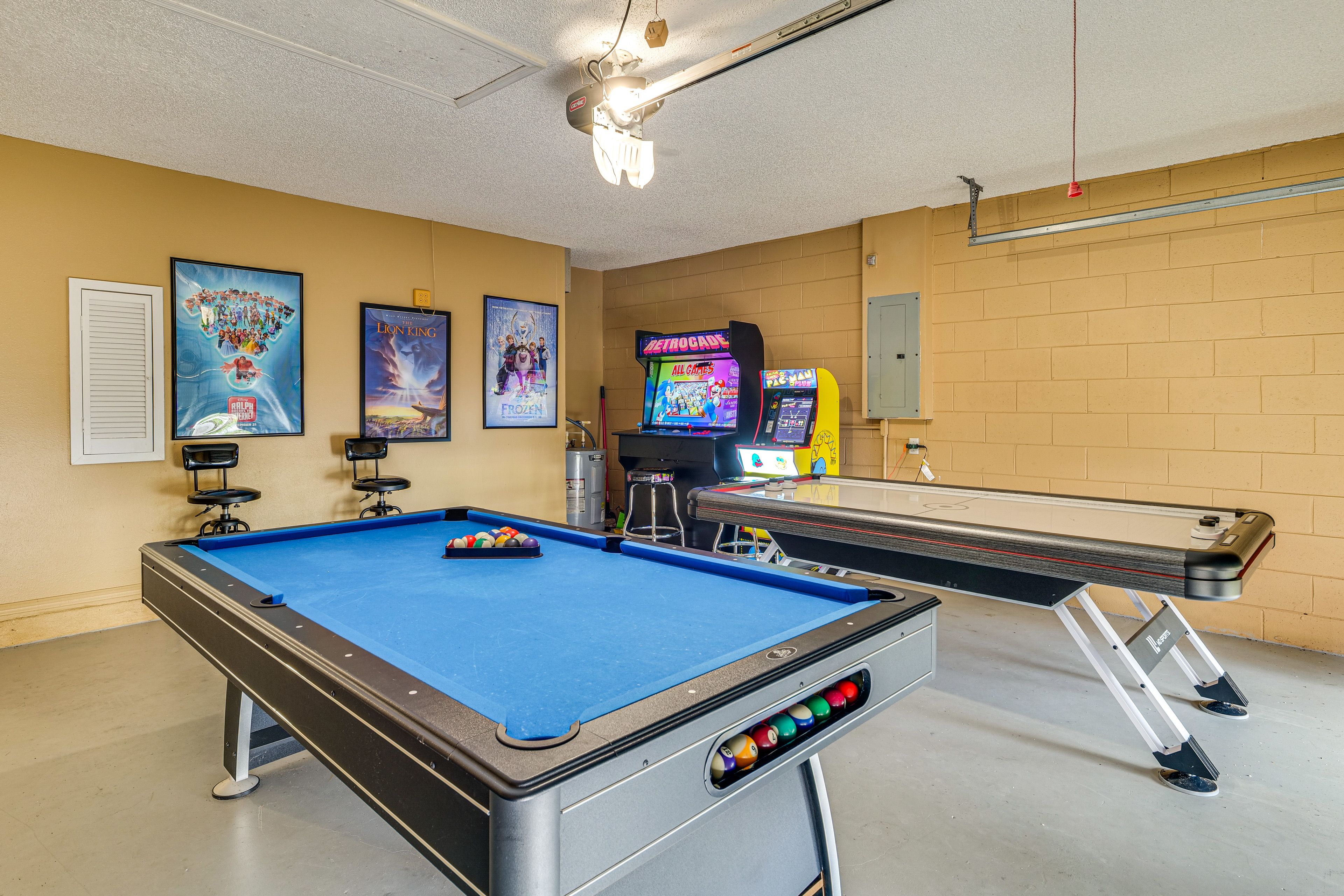 Garage | Game Room | Arcade Games | Pool & Air Hockey Tables