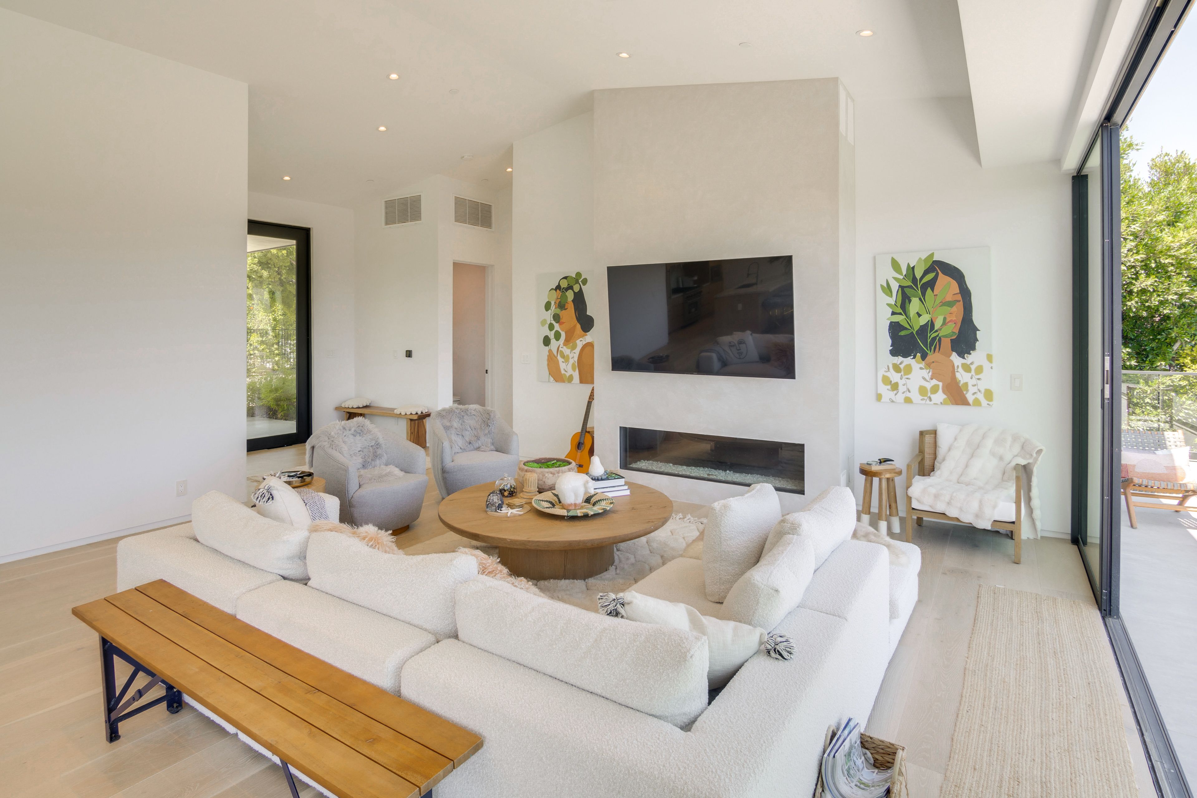 Living Room | Main Level | Smart TV | Fireplace | Central Heat & A/C