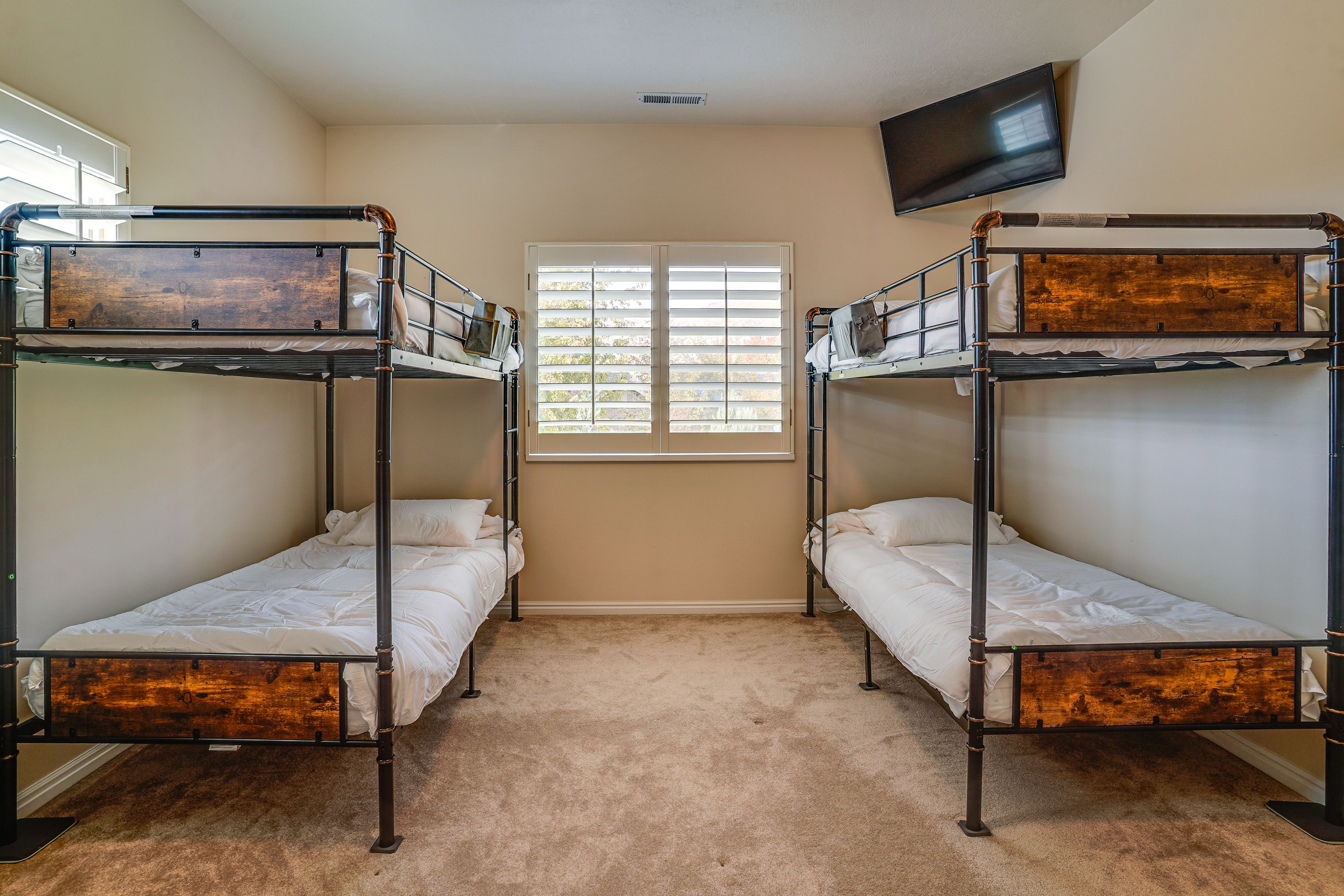 Bedroom 3 | 2 Twin Bunk Beds | Mini Trampoline | Upper Level