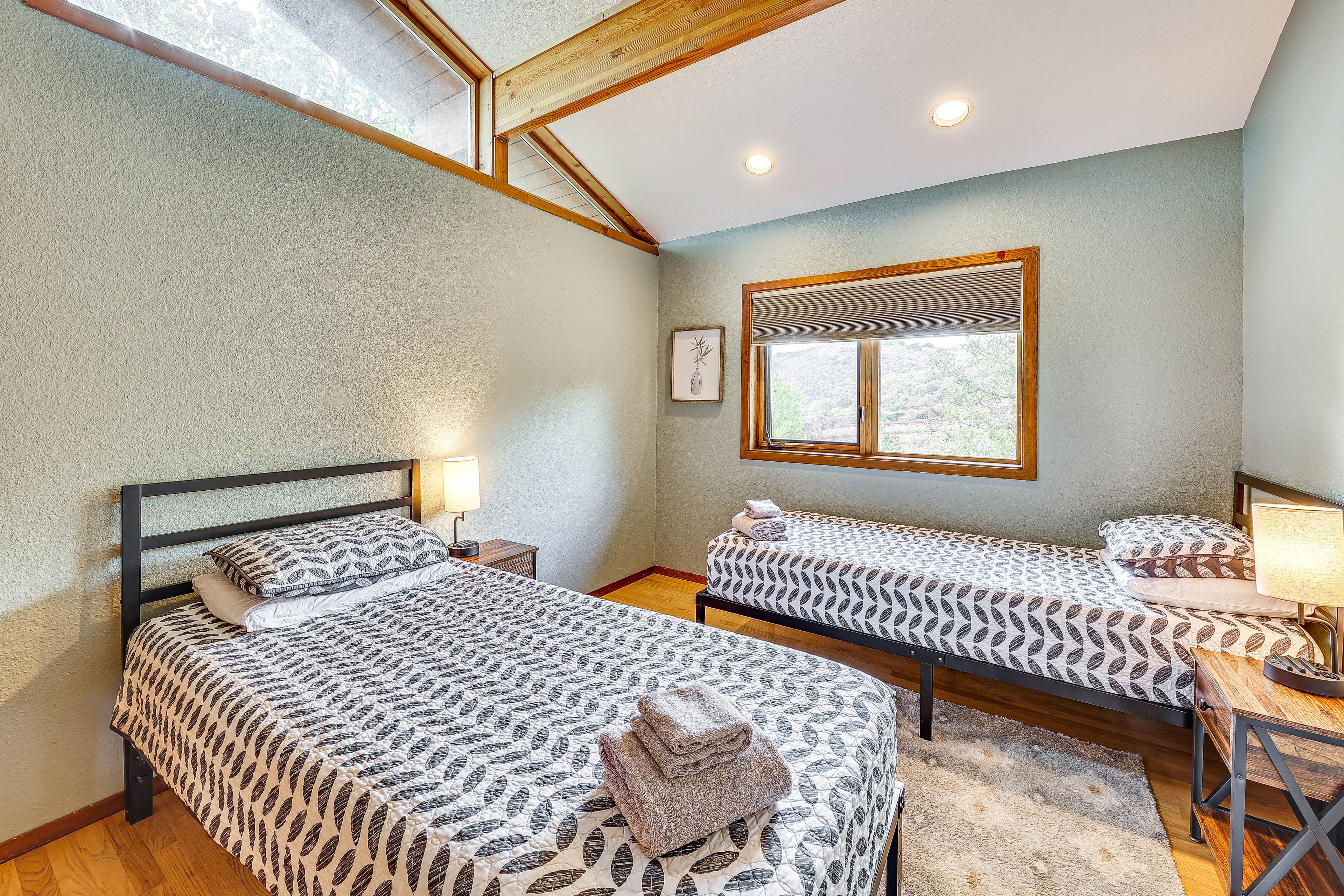 Bedroom 4 (Sage) | 2 Twin Beds (Converts to King) | 2nd Floor