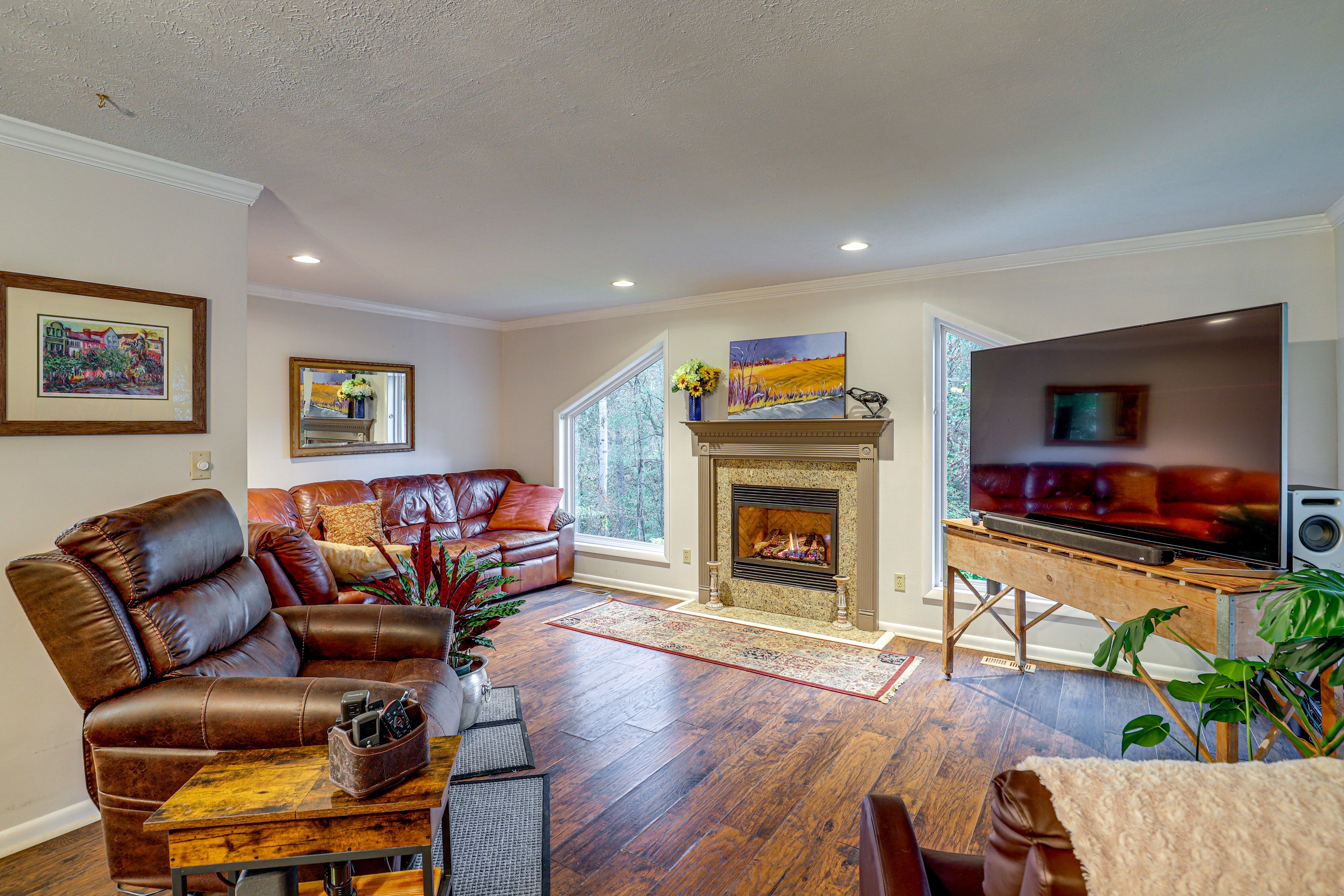 Property Interior | Single-Story Home | Free WiFi | Central A/C & Heating