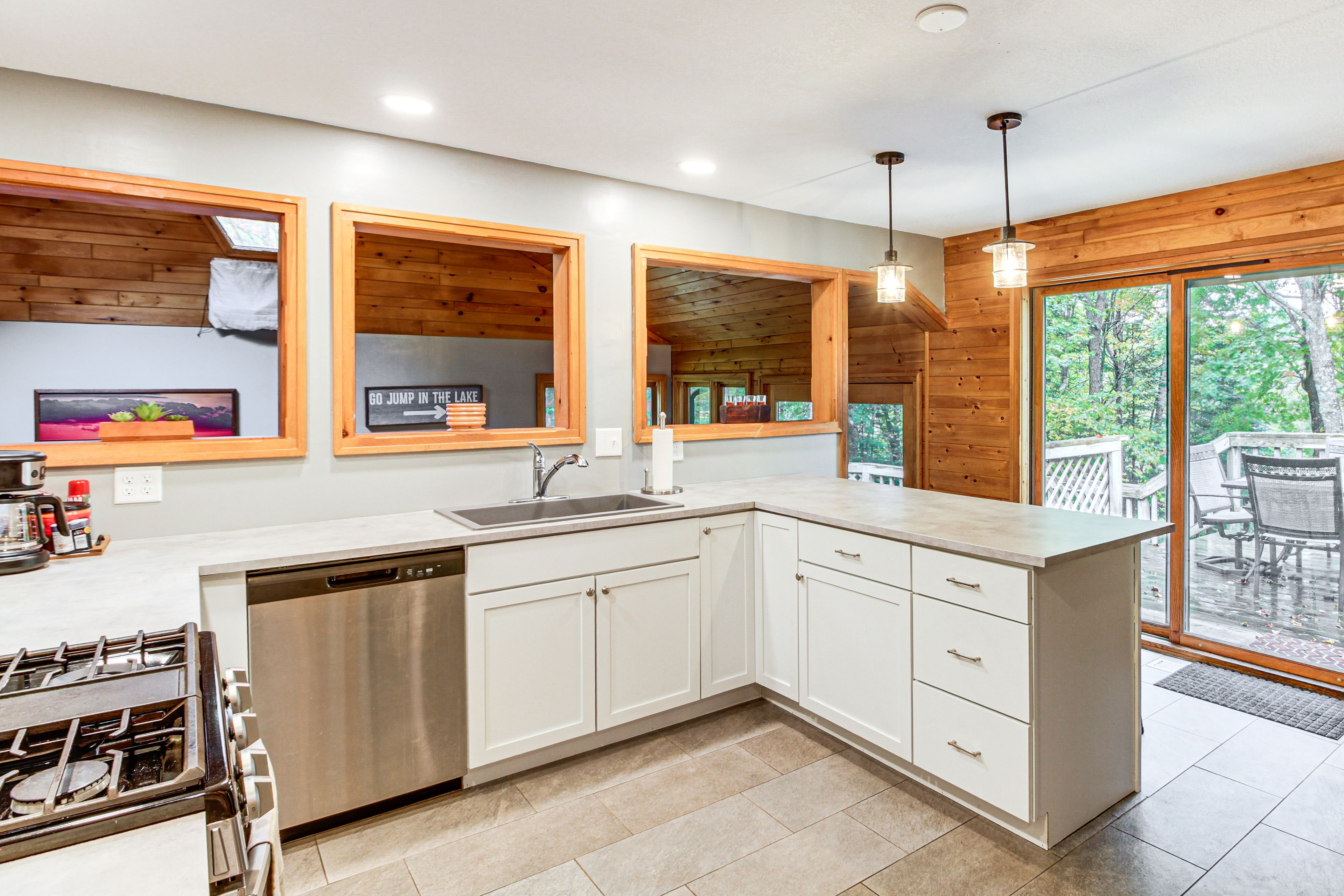 Kitchen | Central Heating & A/C | In-Unit Laundry