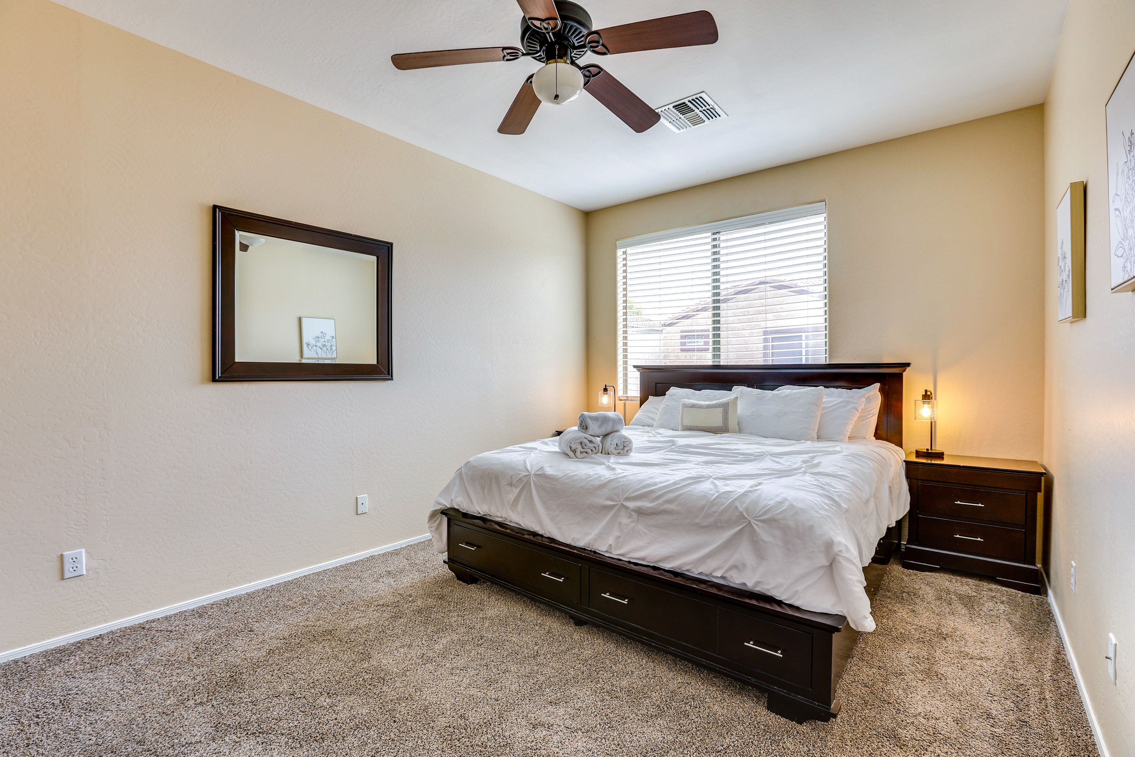 Bedroom 1 | 2nd Floor | King Bed | Linens Provided