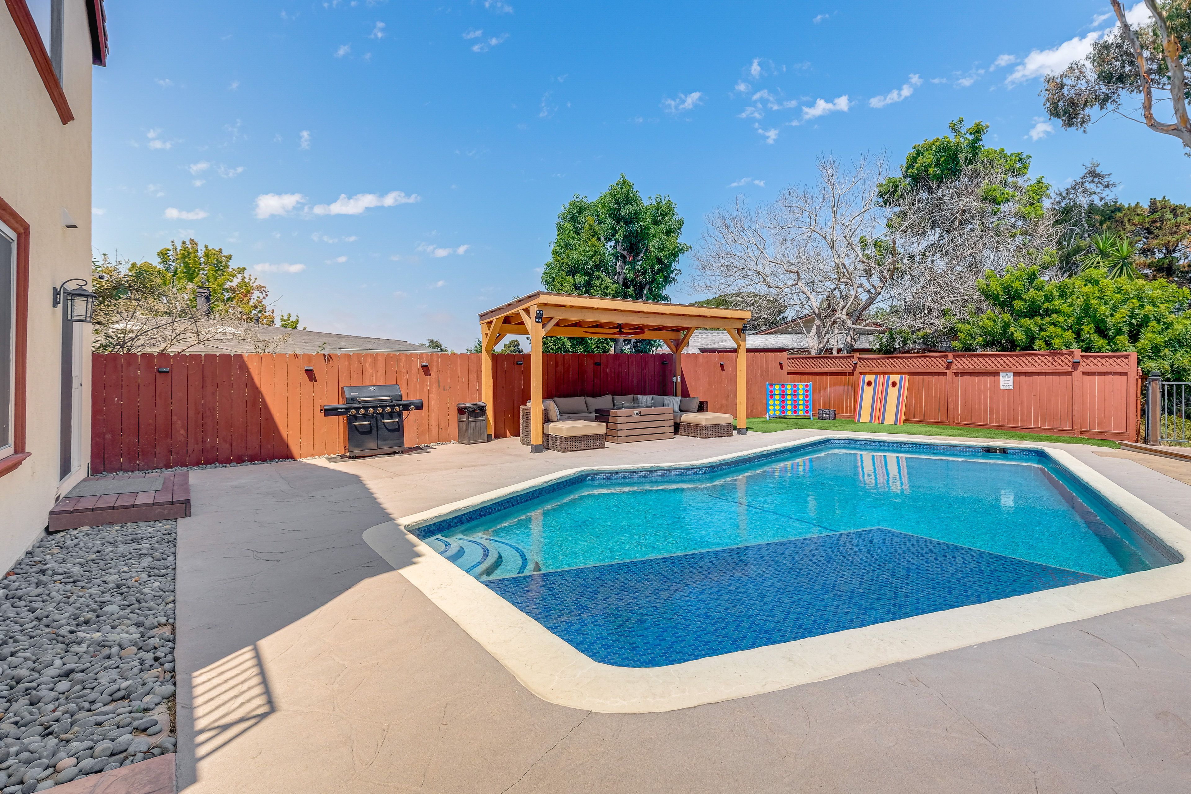 Backyard | Private Pool & Hot Tub