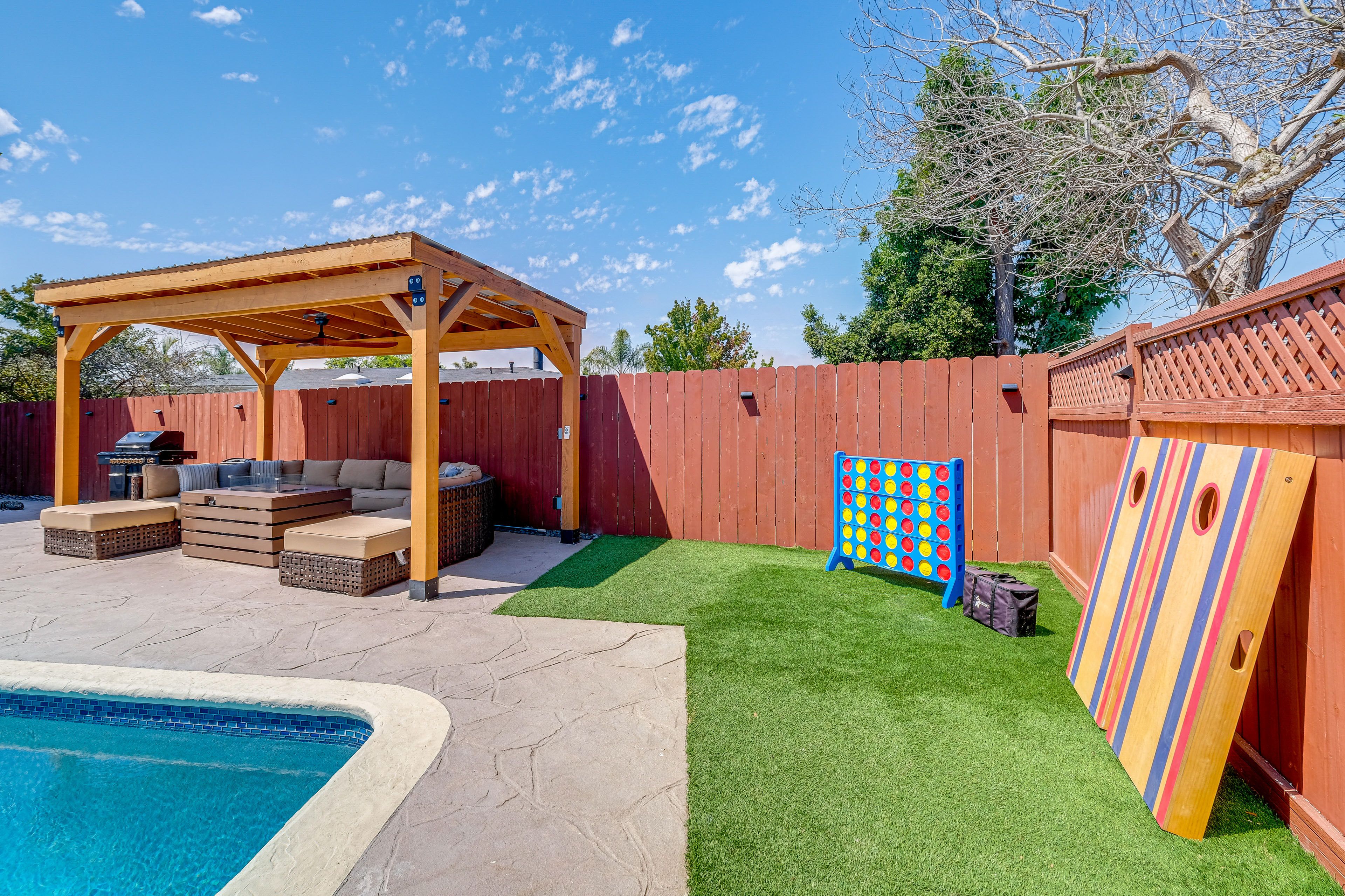 Furnished Gazebo | Yard Games