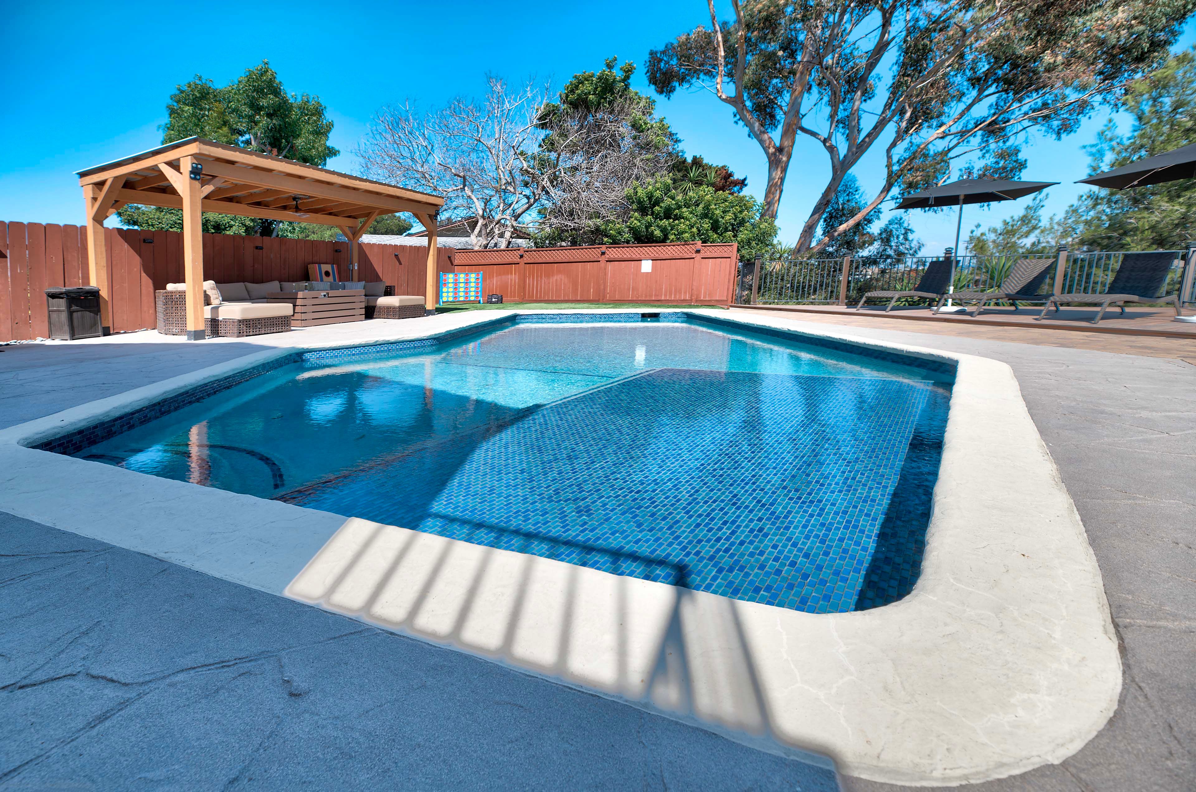 Backyard | Private Pool & Hot Tub