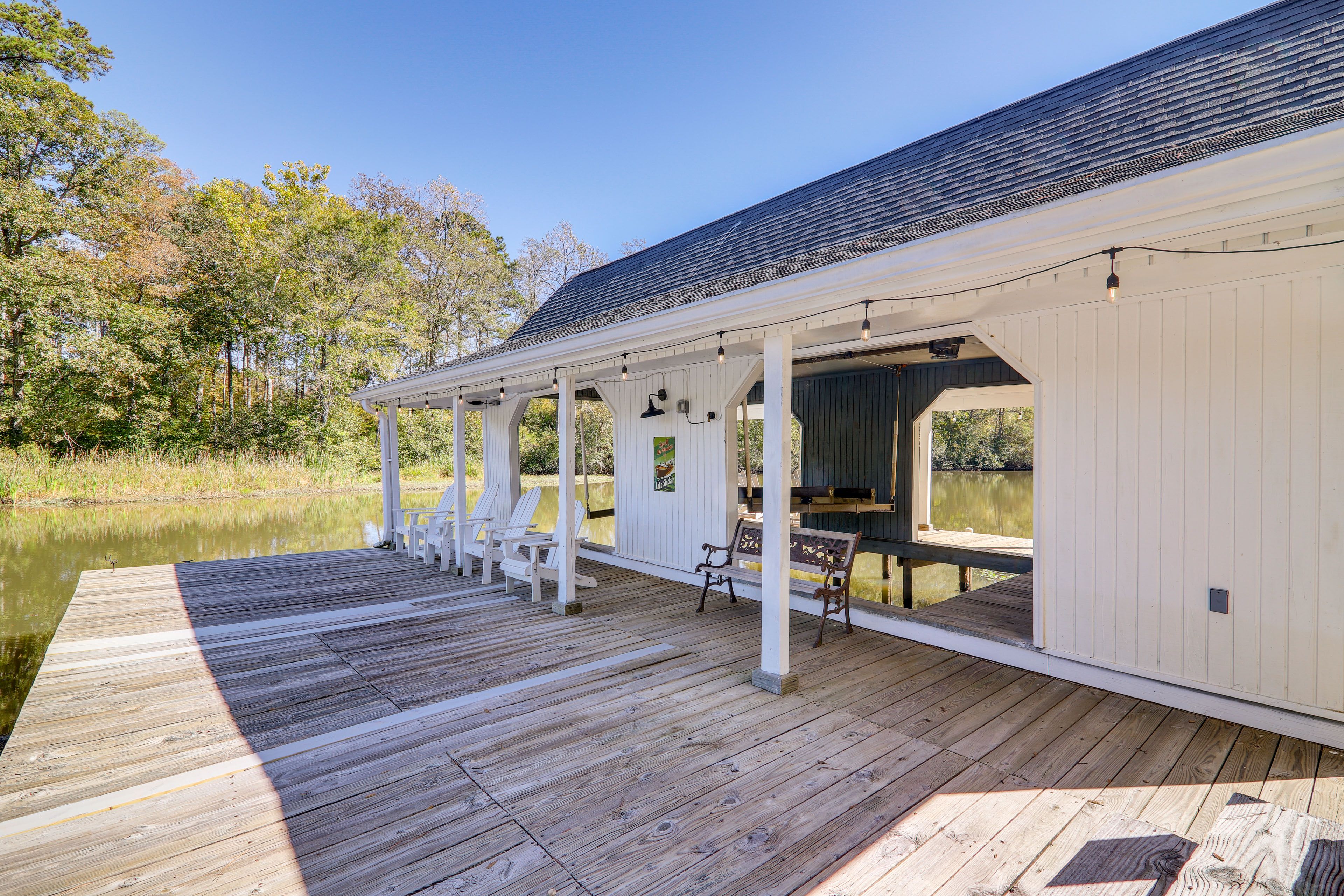 Covered Boat Dock | On-Site Lake Access