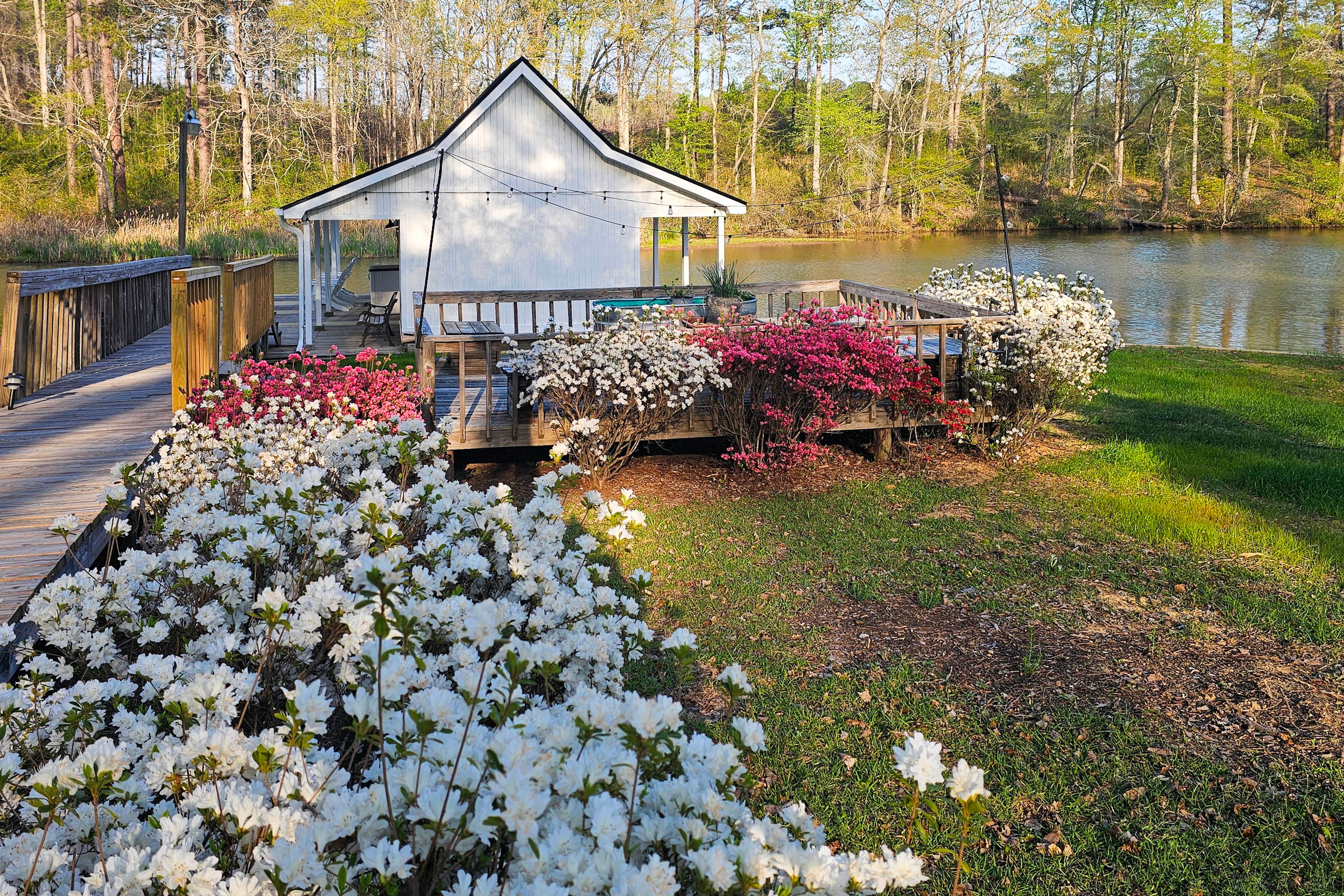 Covered Boat Dock | On-Site Lake Access