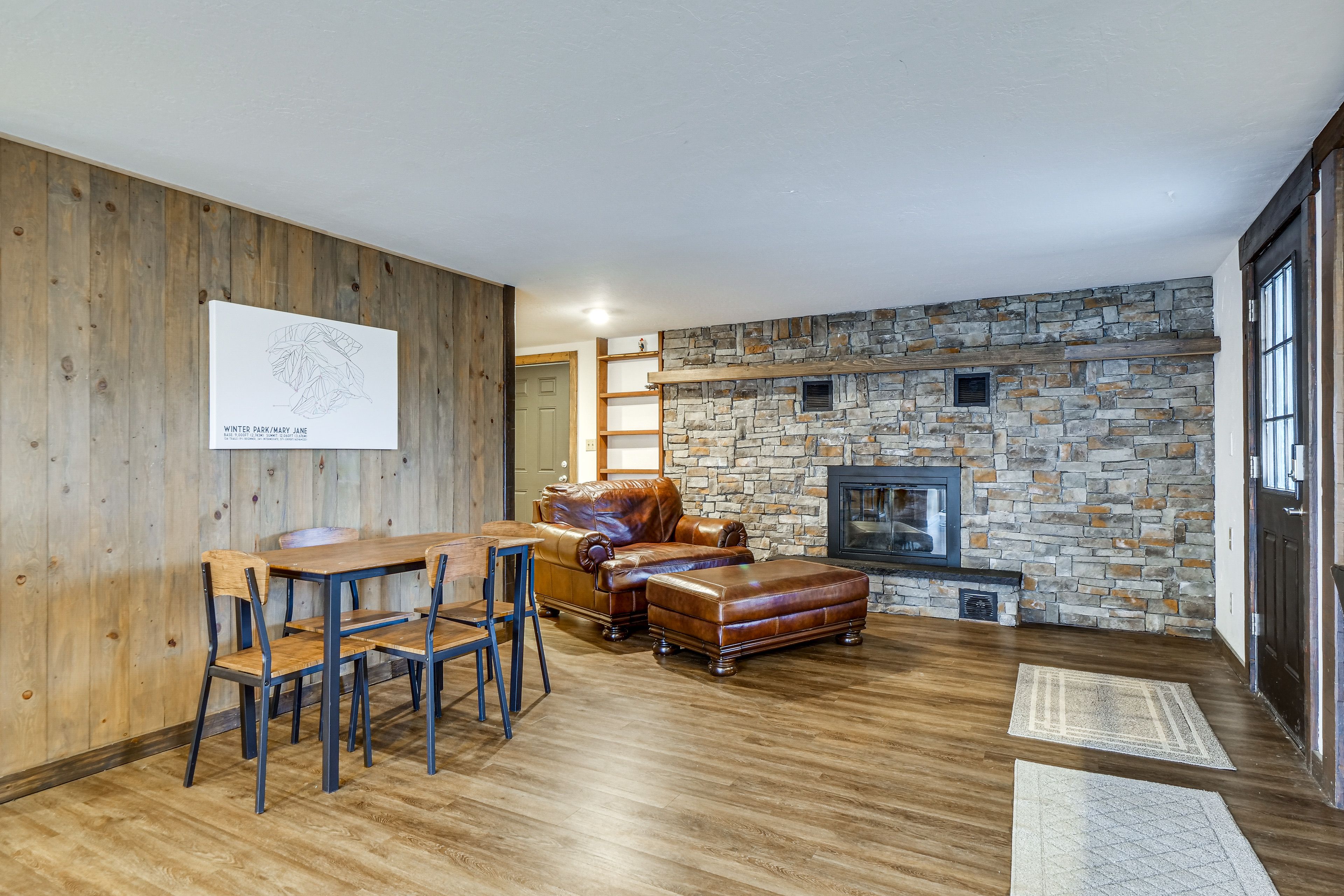Reading Nook | Decorative Fireplace | Dining Table | 1st Floor