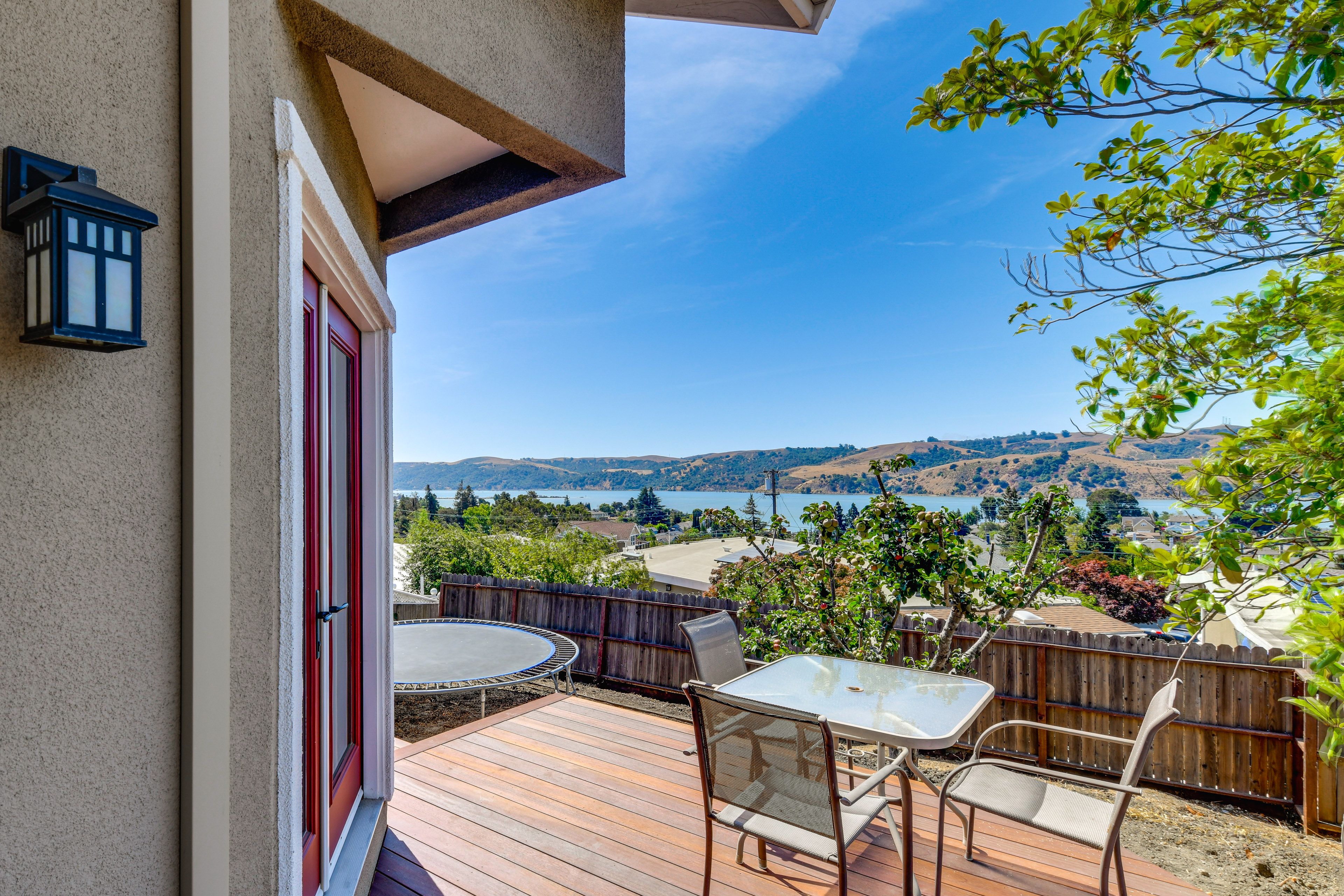 Deck | Outdoor Dining | Strait & Mountain Views