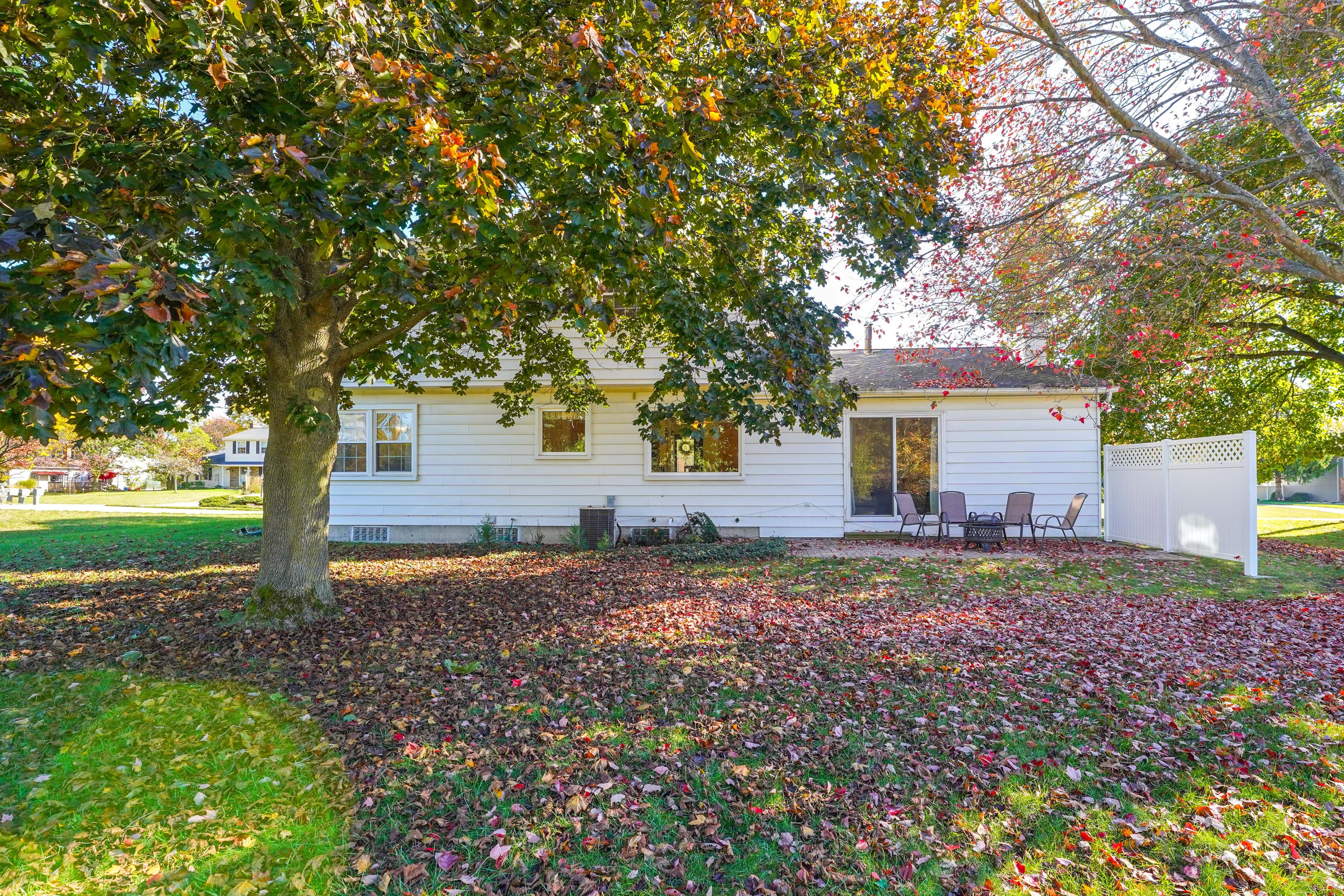 Spacious Yard | Furnished Patio | Wood-Burning Fire Pit