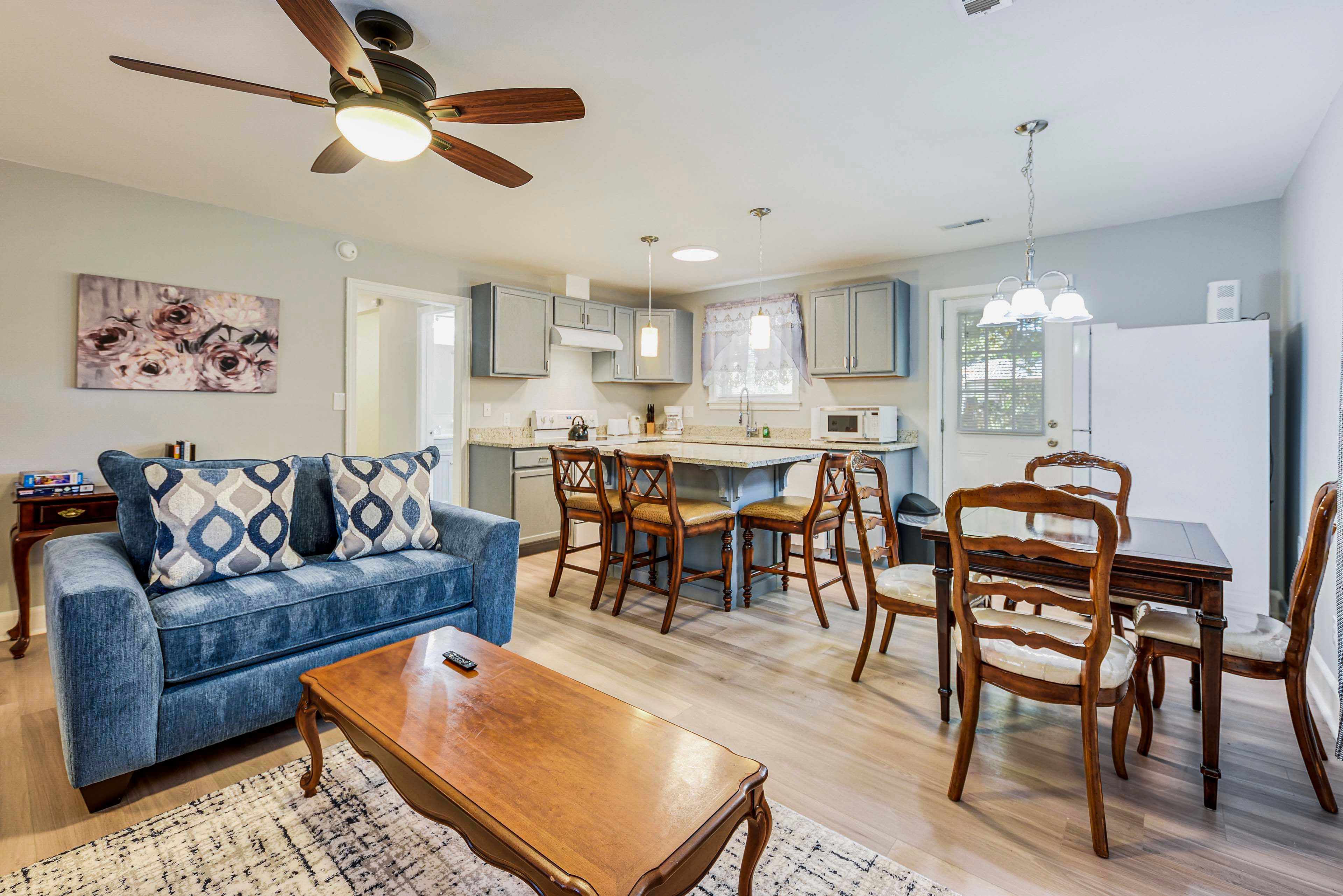 Charleston Vacation Rental | 3BR | 2BA | 1,050 Sq Ft | 2 Steps to Enter