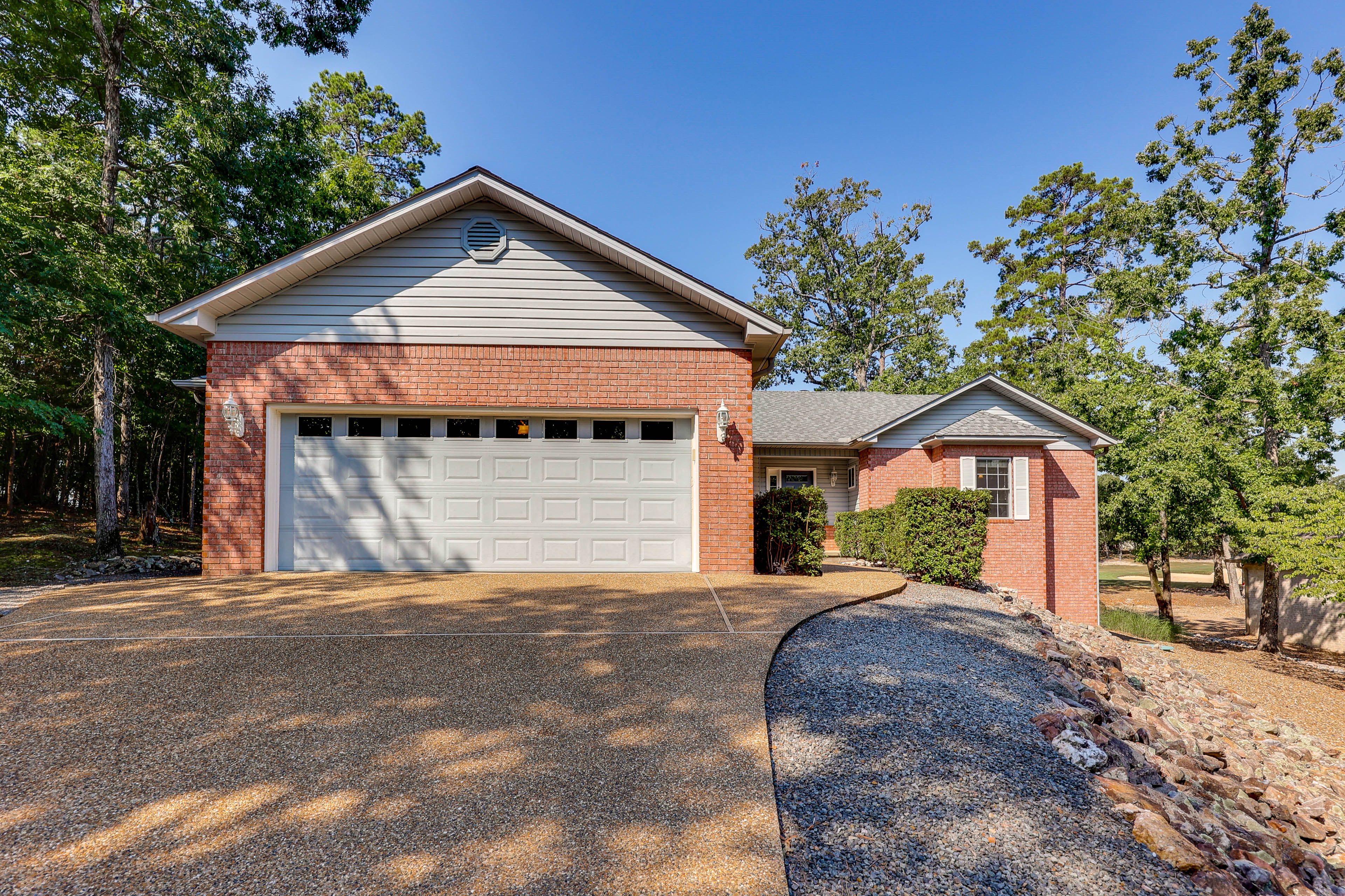 Exterior | Single-Story Home | Furnished Deck w/ Golf Course Views