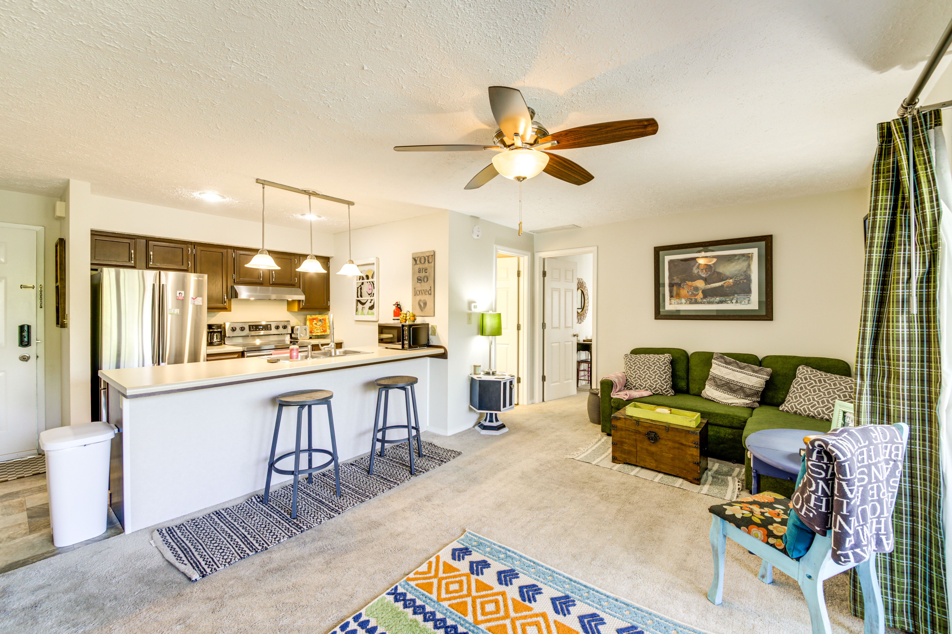 Bloomington Vacation Rental | 1BR | 1BA | Stairs Required | 670 Sq Ft