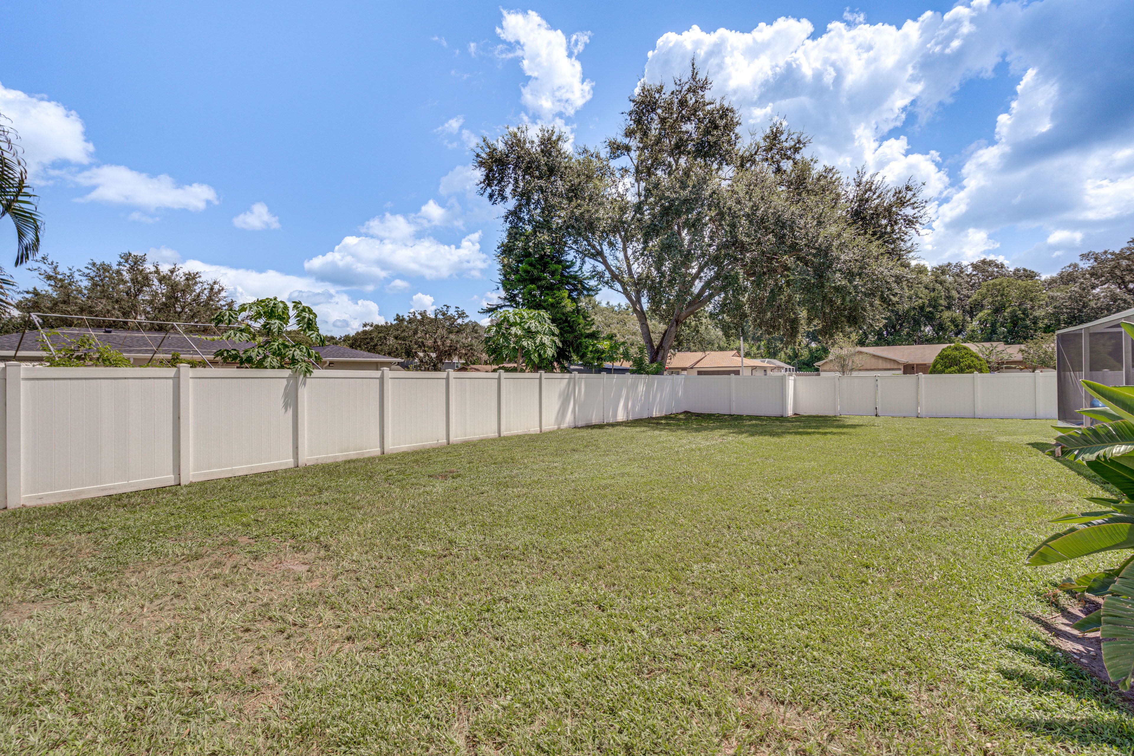 Private Backyard Area