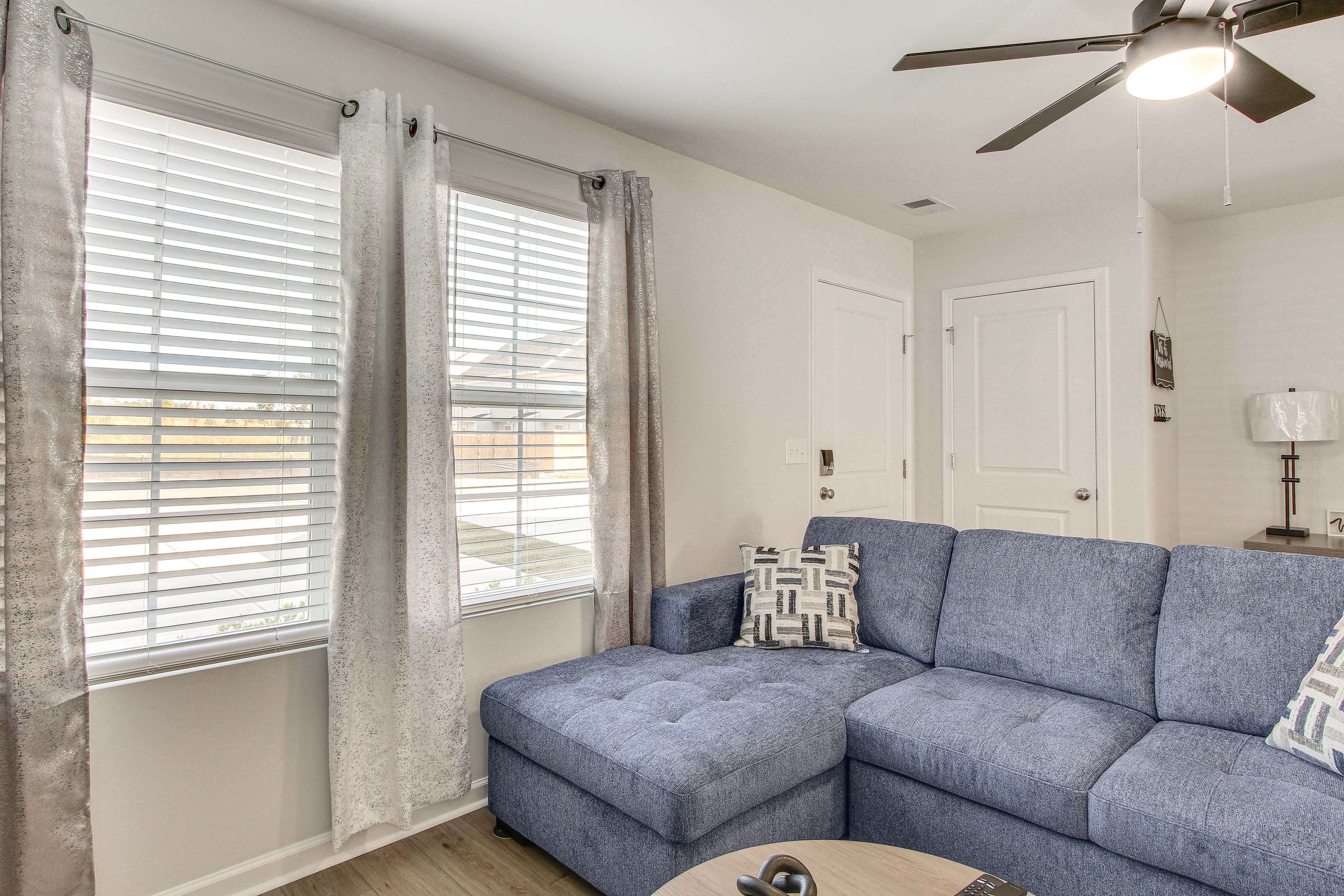 Living Room | Full Sleeper Sofa | Free WiFi | Central A/C & Heat | 1st Floor