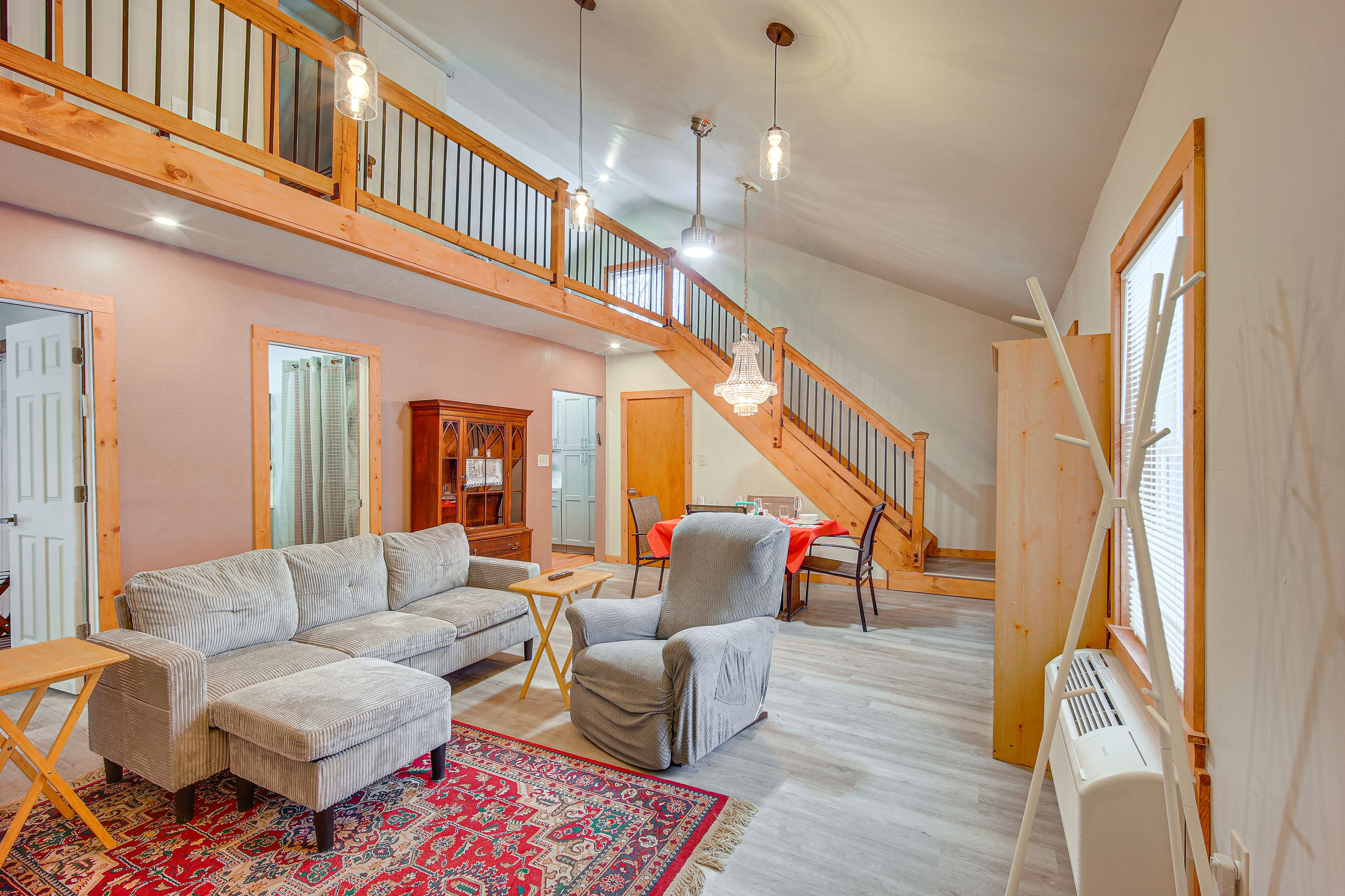 Living Room | Free WiFi | Central Heating & Air Conditioning | 1st Floor