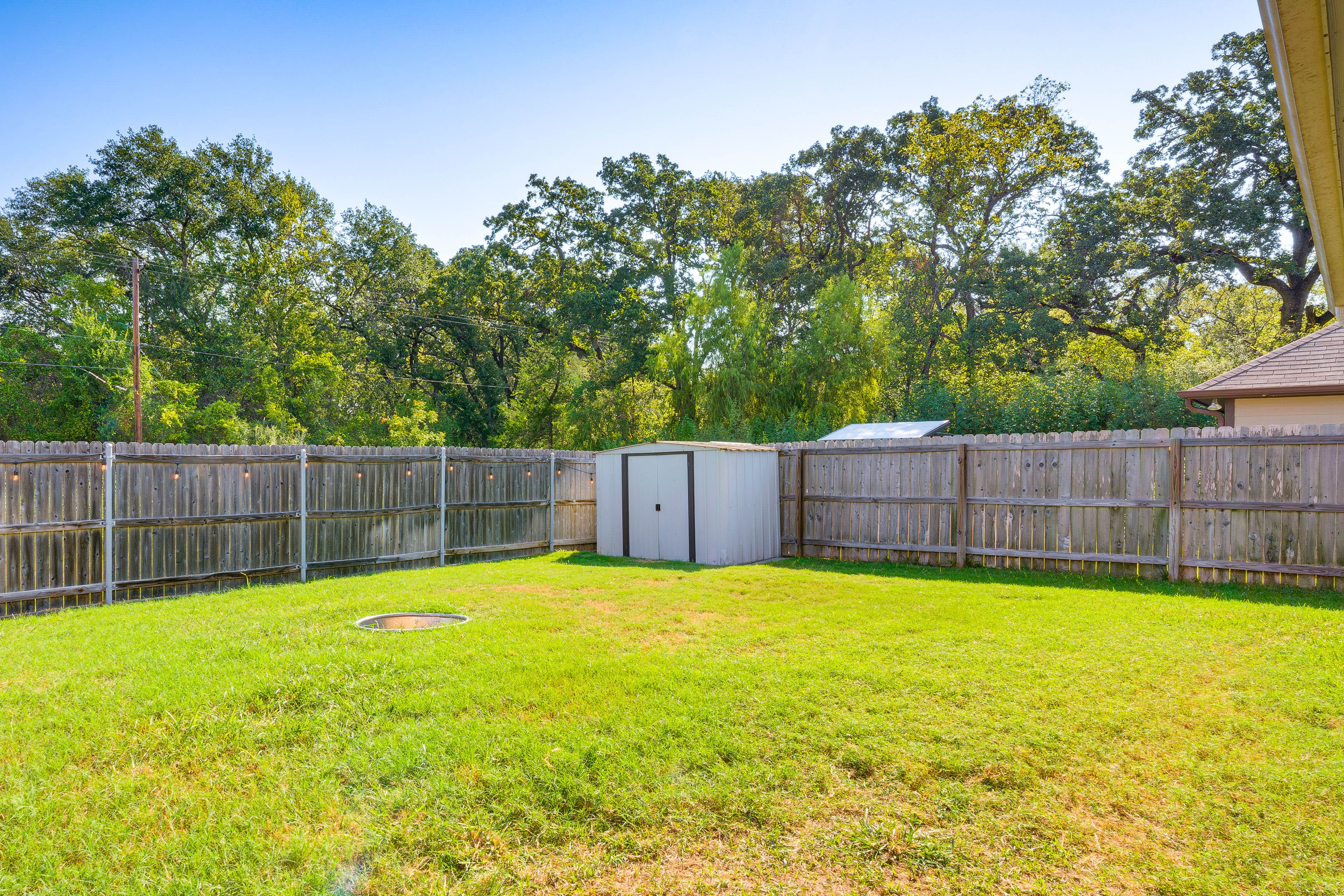 Fenced Backyard | Wood-Burning Fire Pit