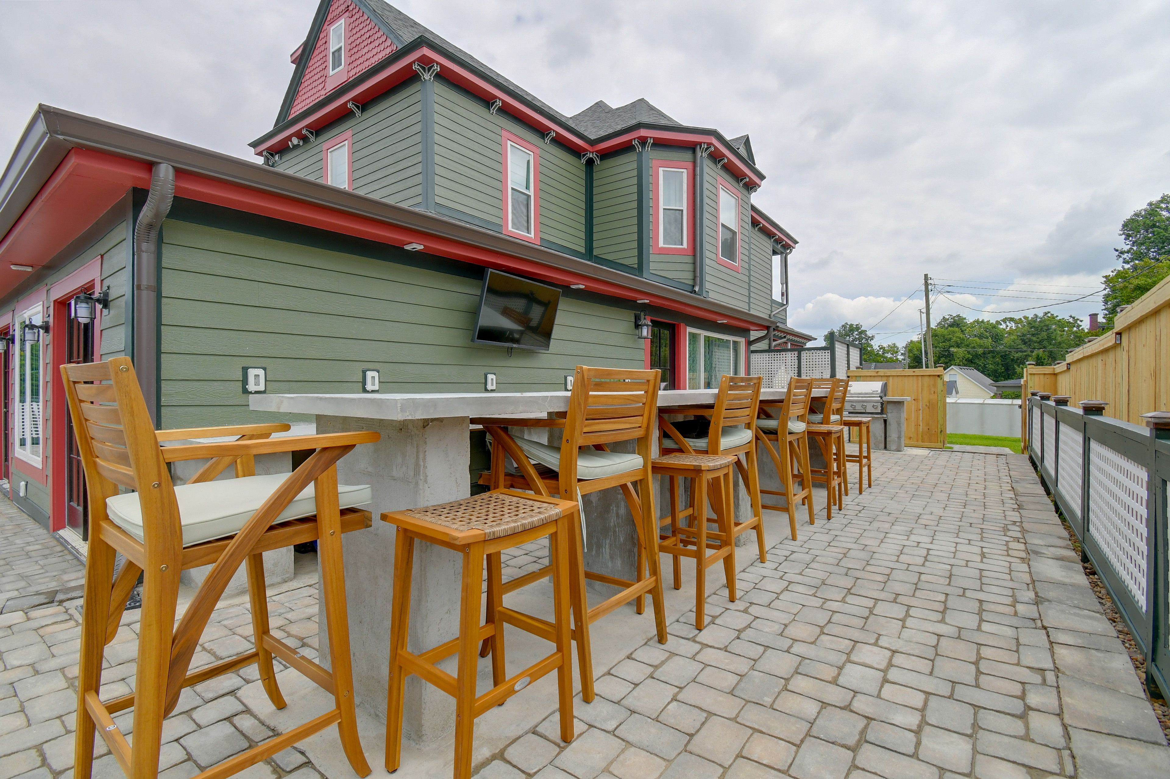Patio and Outdoor Dining Area Off Kitchen