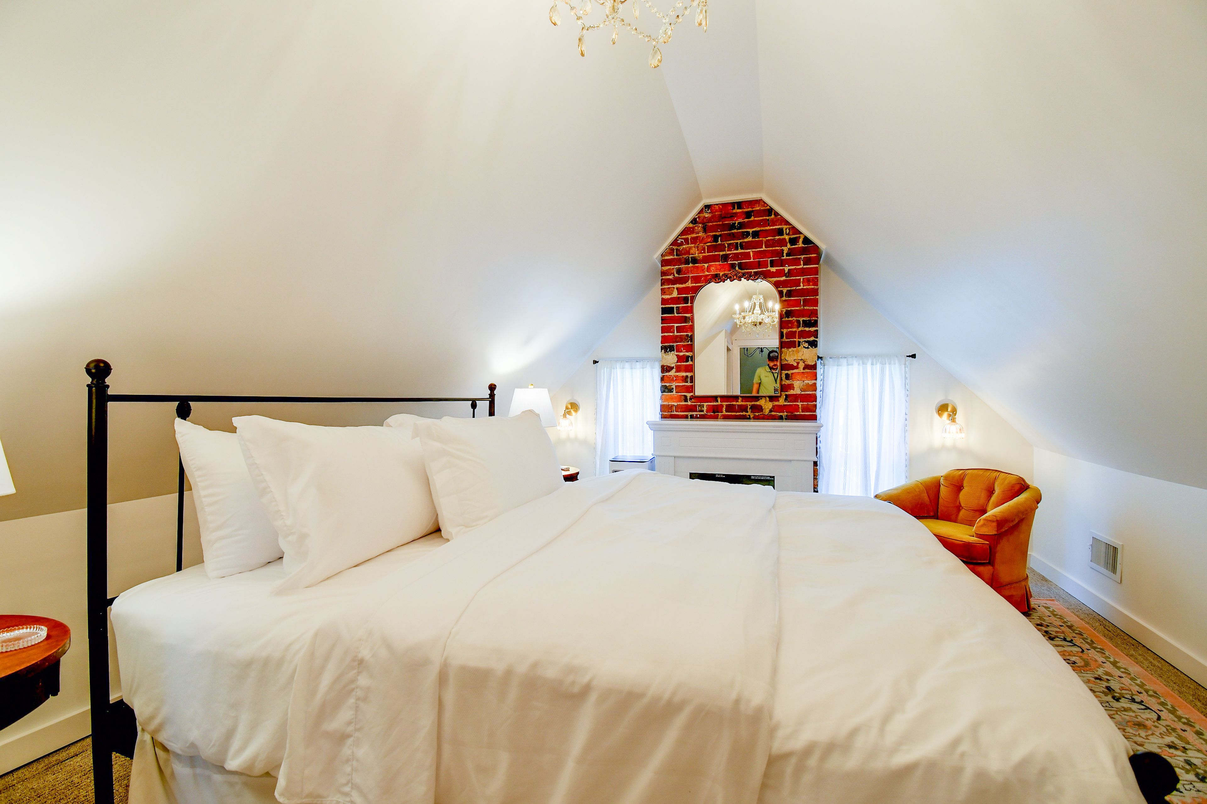 Bedroom 6 (Attic Primary; Access via Blue Room) | King Bed