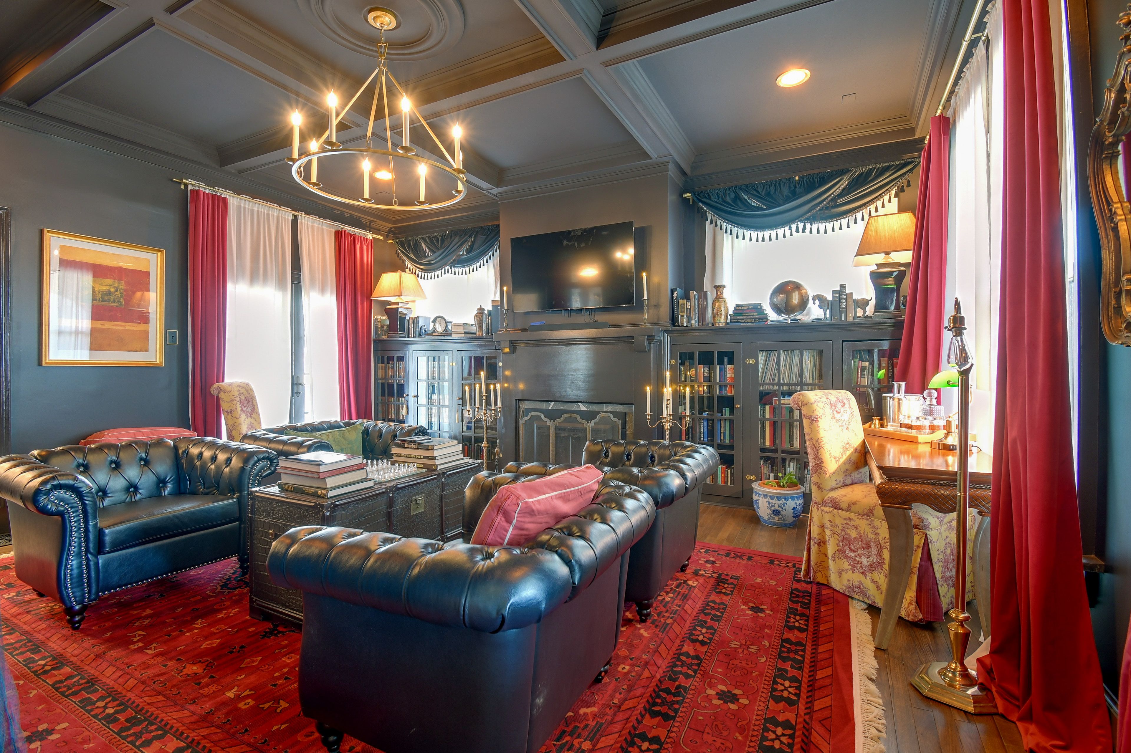 Bedroom 7 (Library) | King Murphy Bed | Converts to Bedroom Upon Request