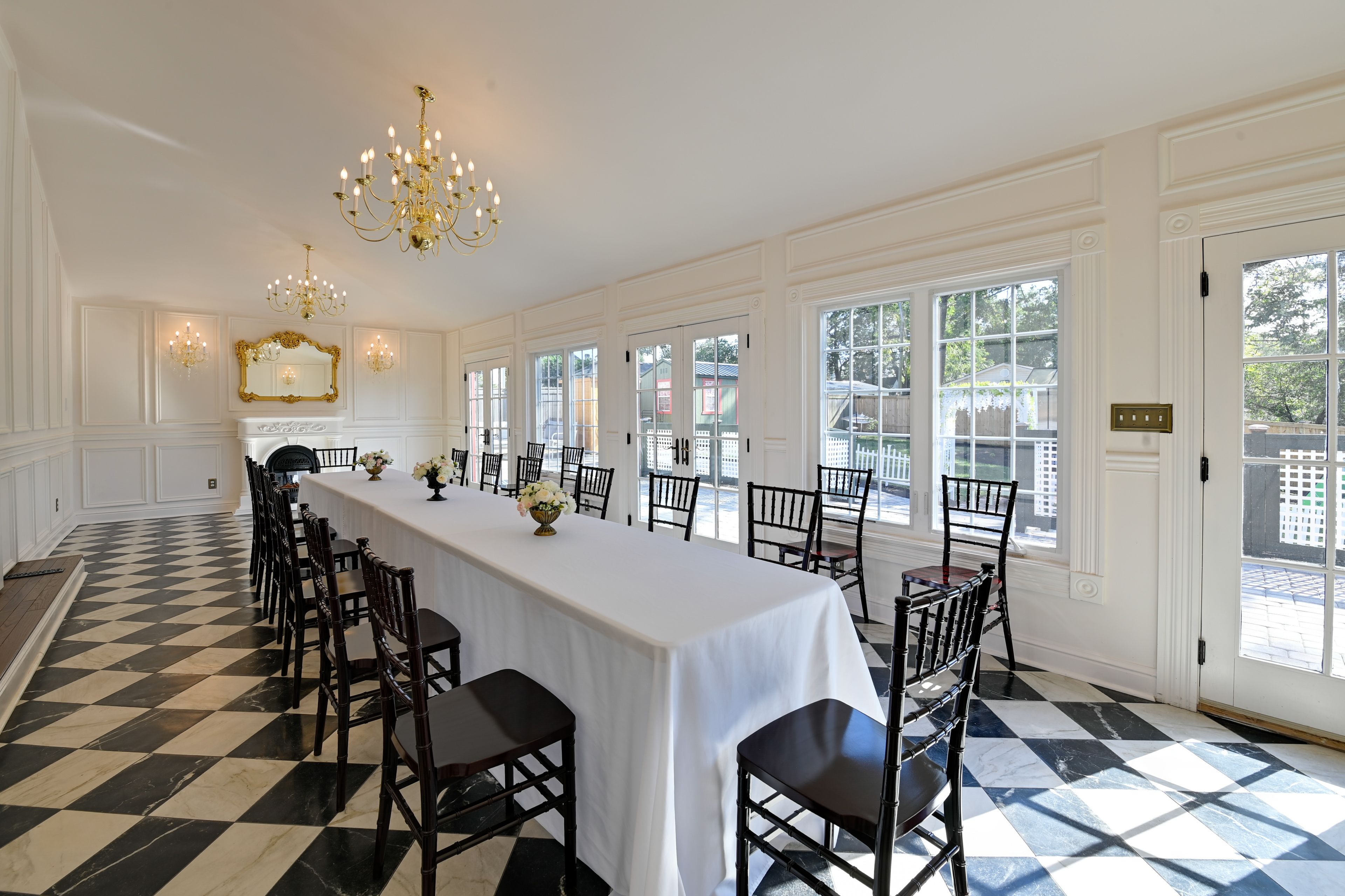 Ballroom, service for 16