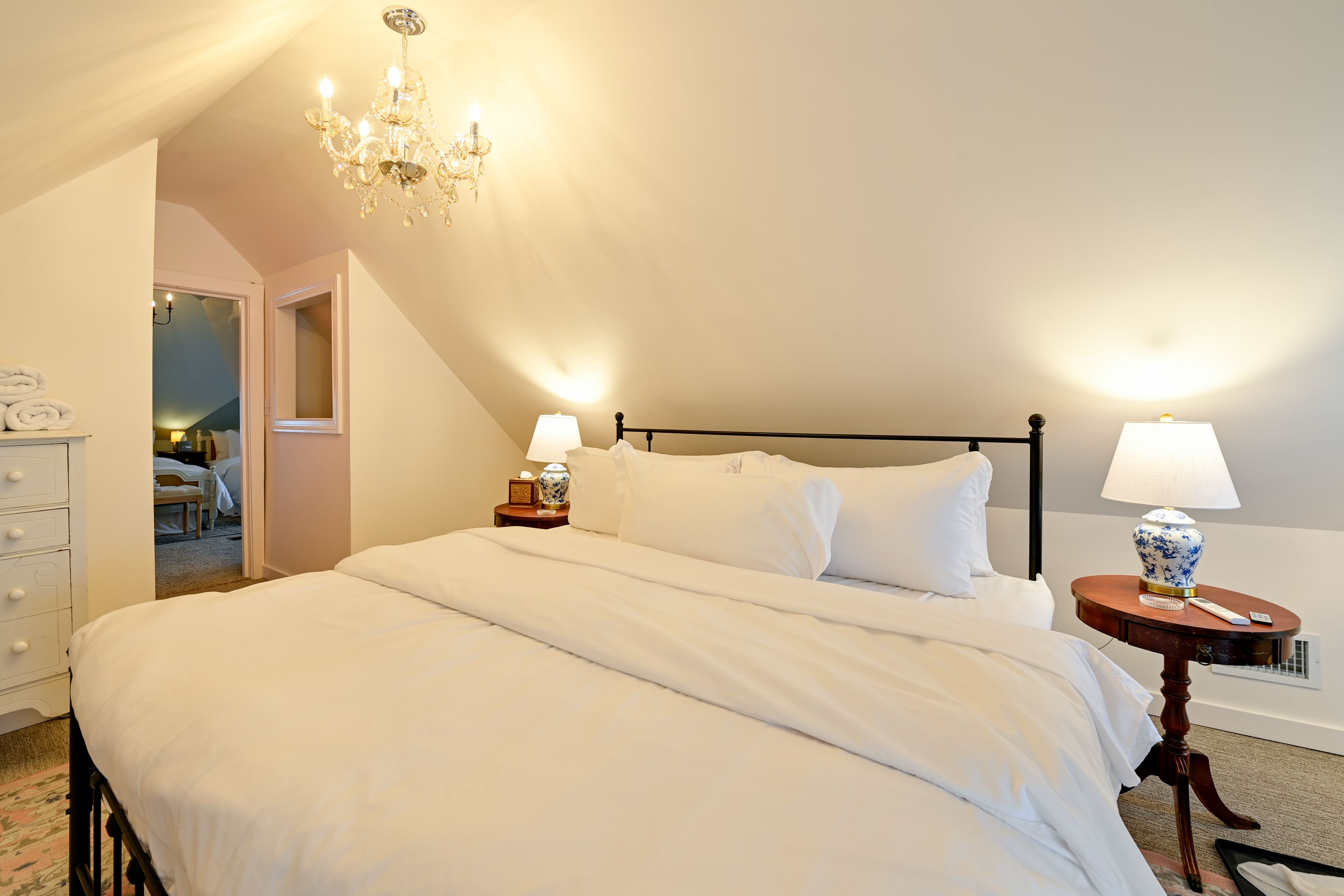 Bedroom 6 (Attic Primary; Access via Blue Room) | King Bed