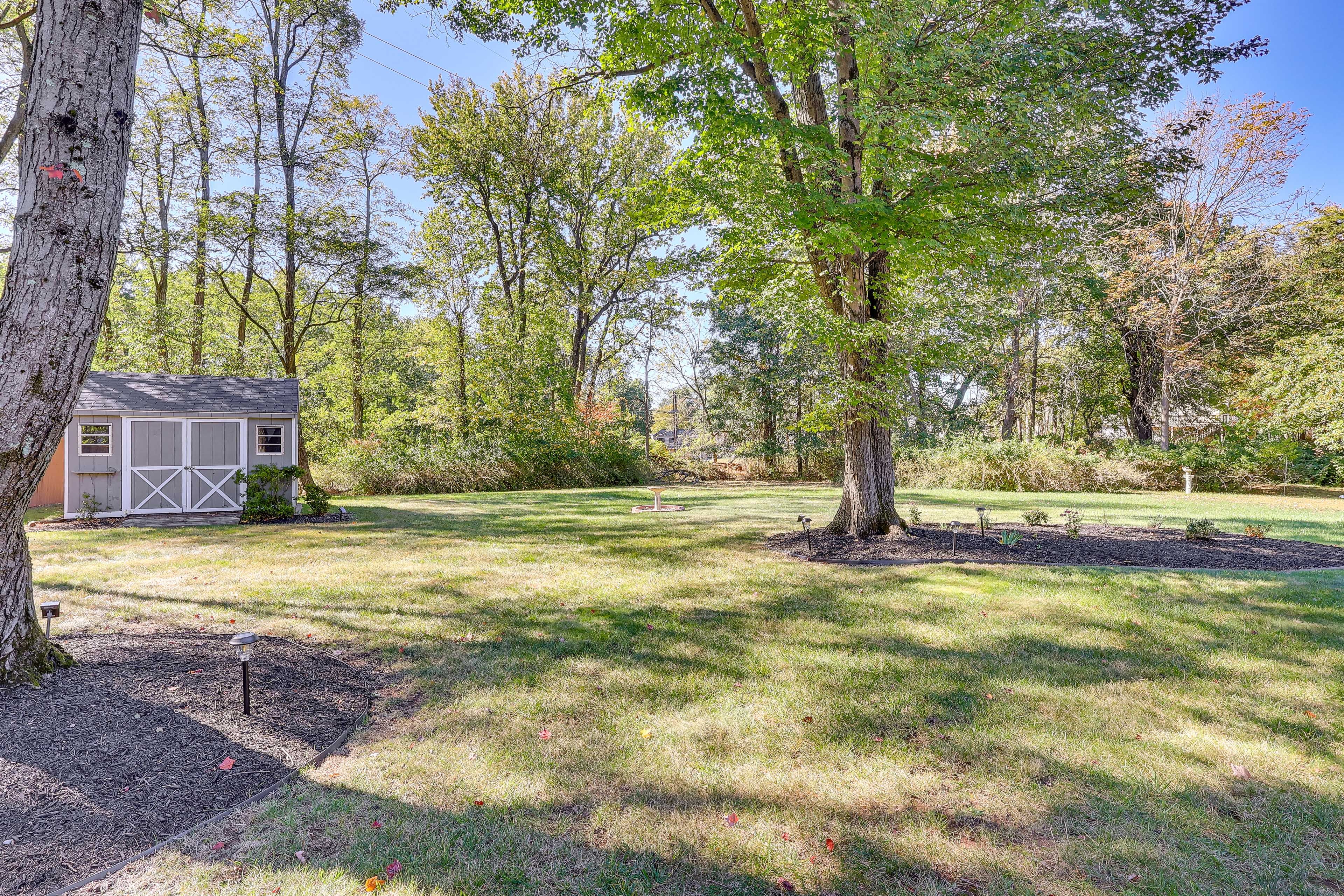 Partially Fenced Backyard