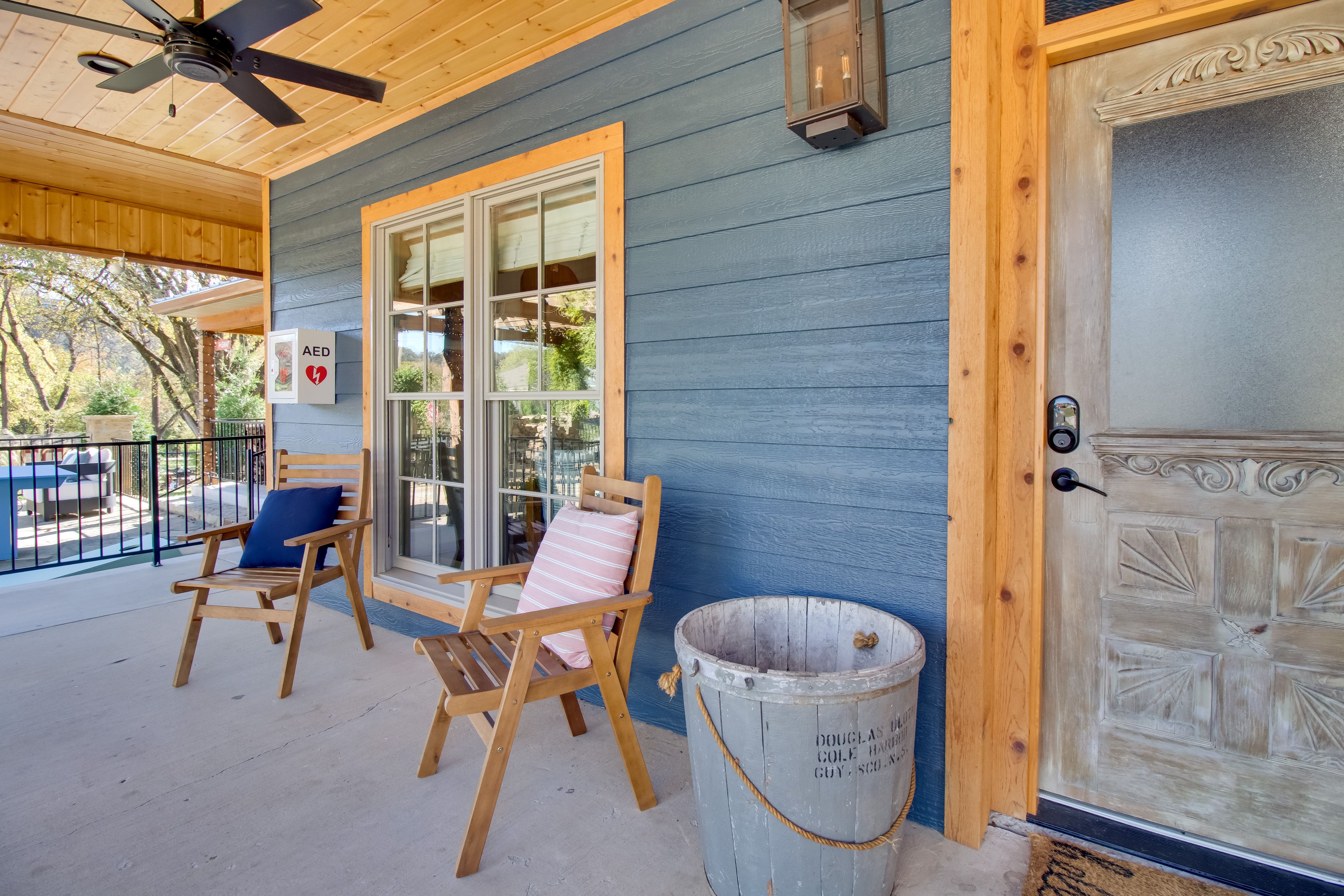 Furnished Porch | Unit Entrance | Gas & Charcoal Grills