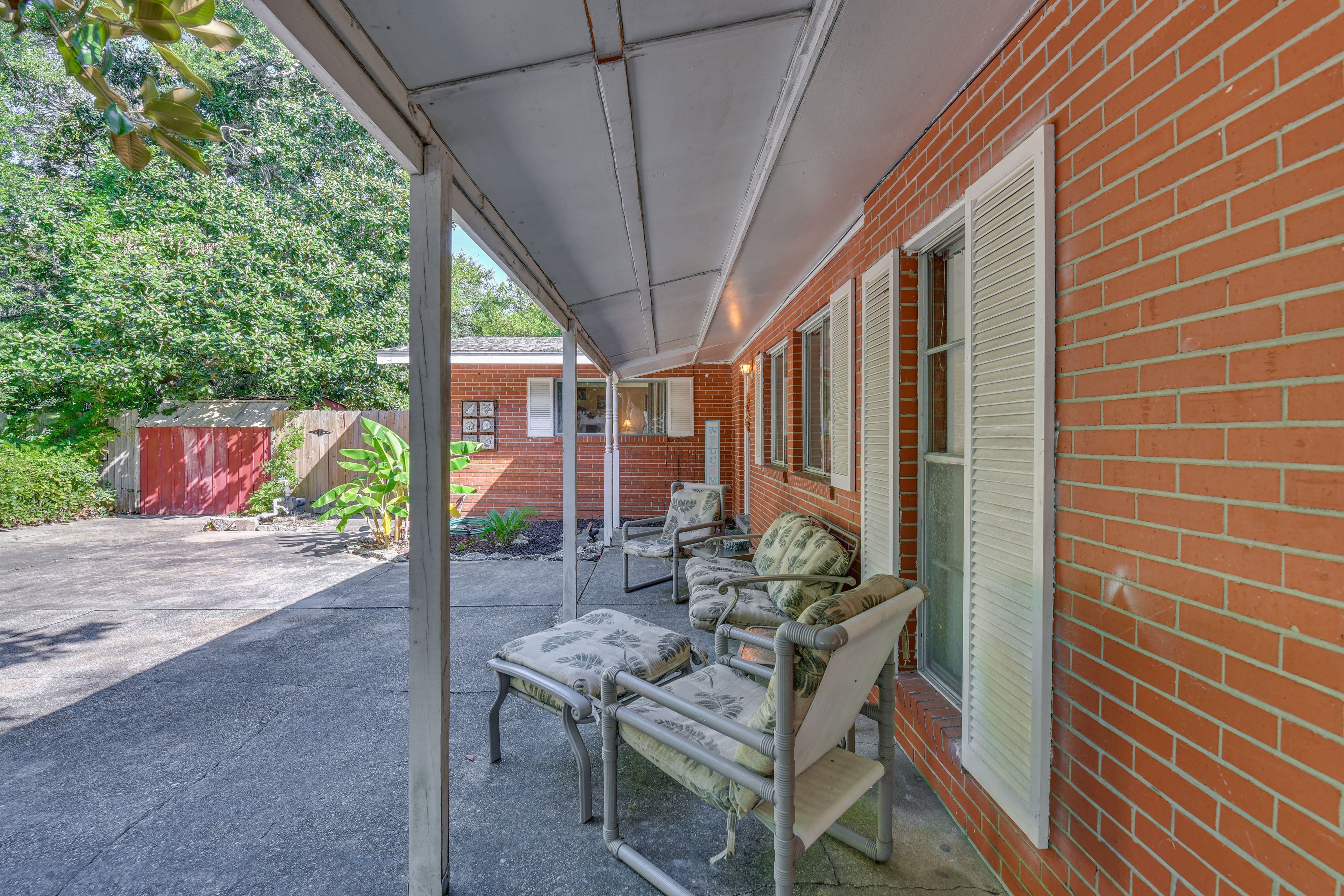 Covered Seating Area