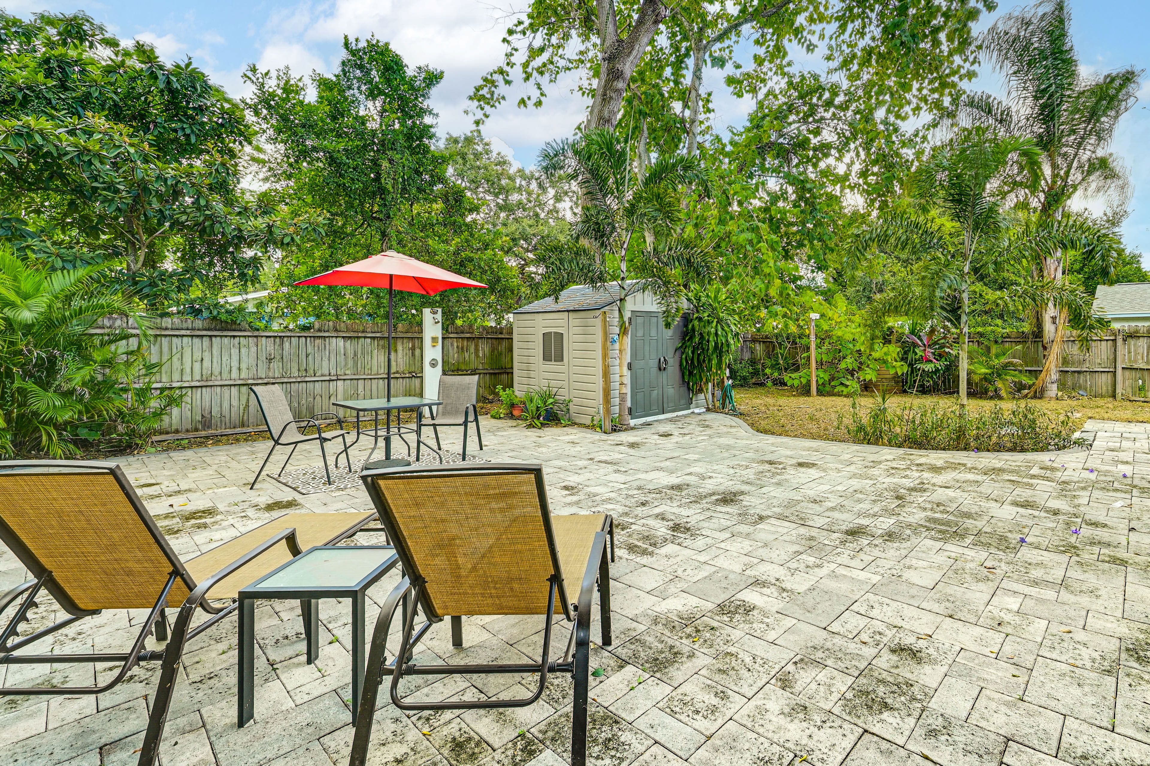Fenced Backyard | Outdoor Shower