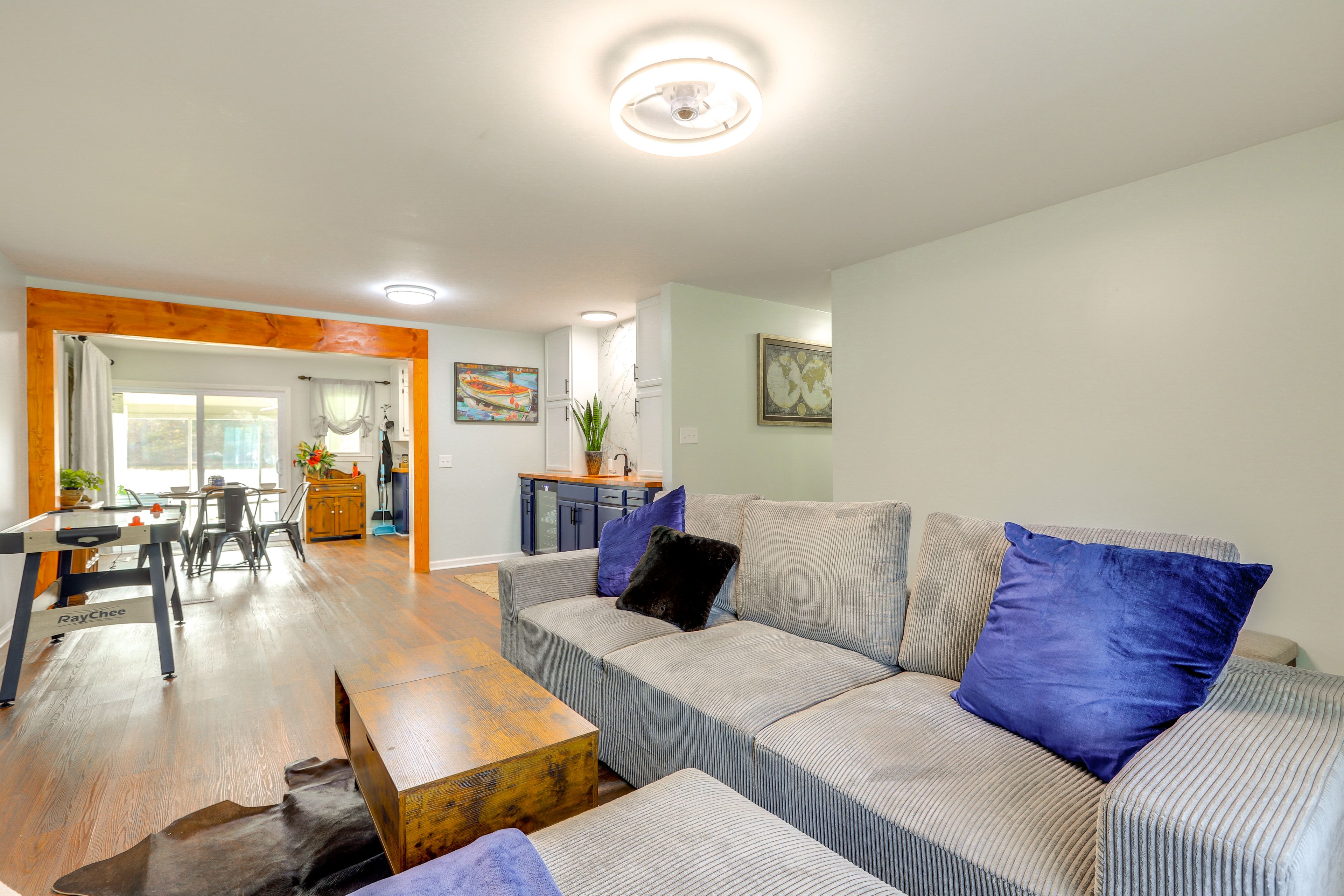 Living Area | TV | Board Games | Air Hockey Table | Wet Bar w/ Wine Cooler